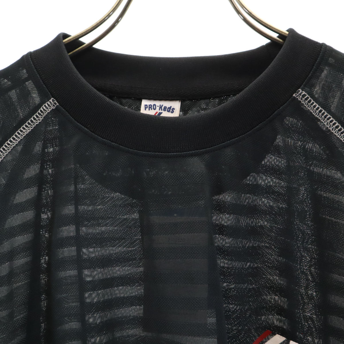 未使用 PRO-Keds プロケッズ ボーダー柄 トレーニング 長袖 ウェア L チャコール メンズ