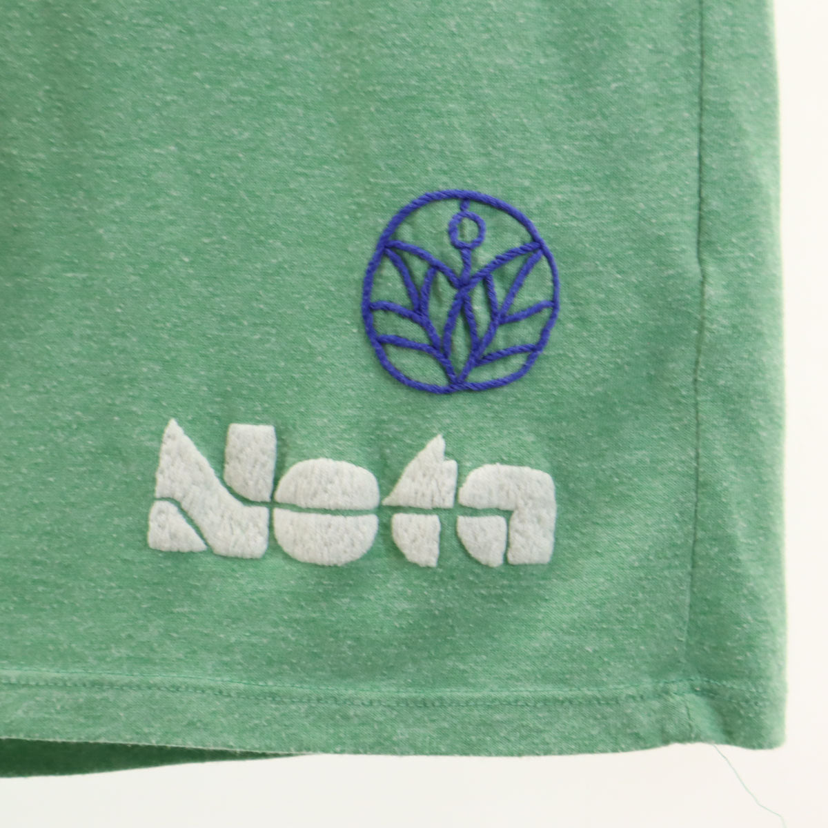 Birdog バードッグ バッグ COFFEE 刺繍 半袖 Vネック Tシャツ L グリーン レディース