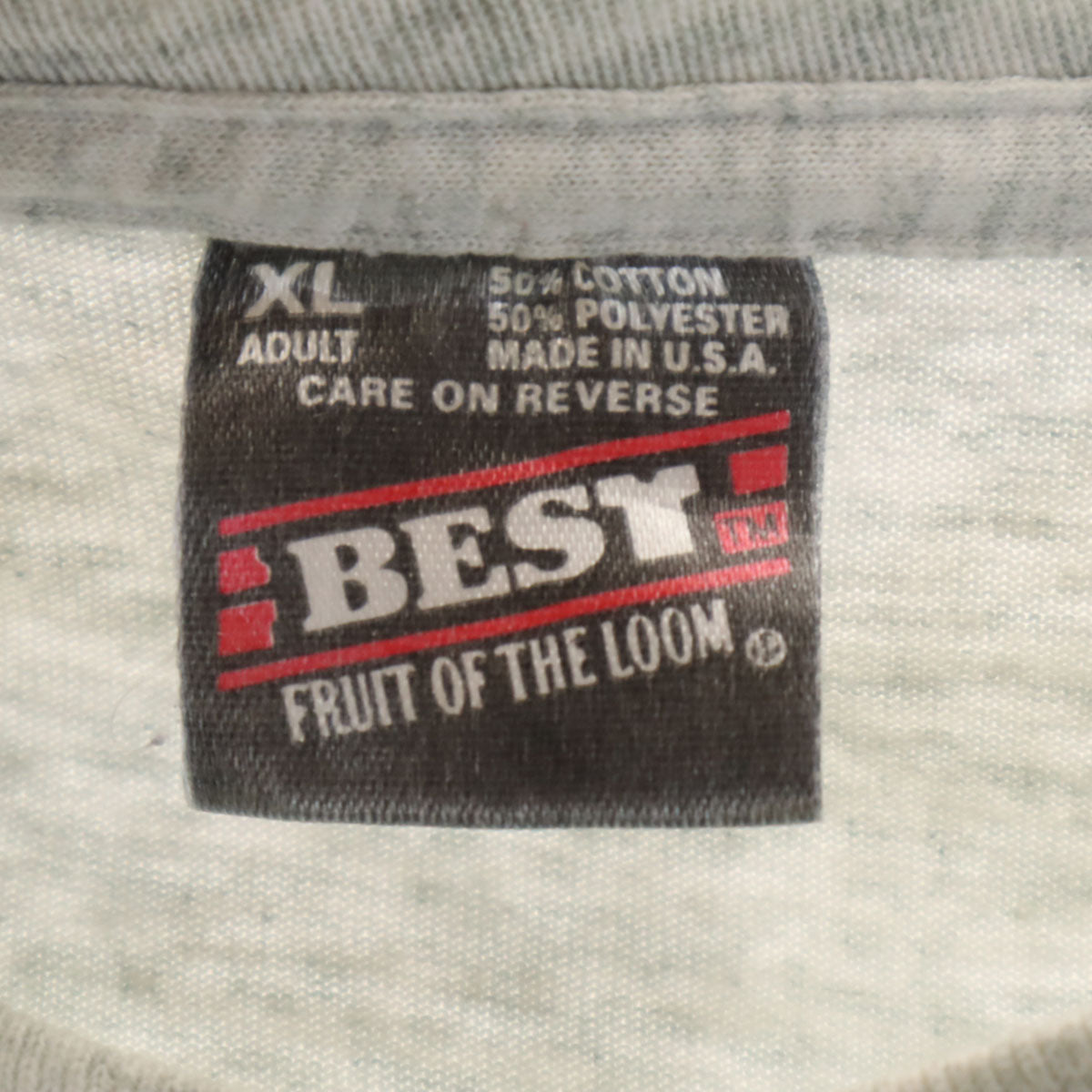 FRUIT OF THE LOOM フルーツオブザルーム 90s USA製 オールド 半袖 Tシャツ XL ホワイトグレー メンズ