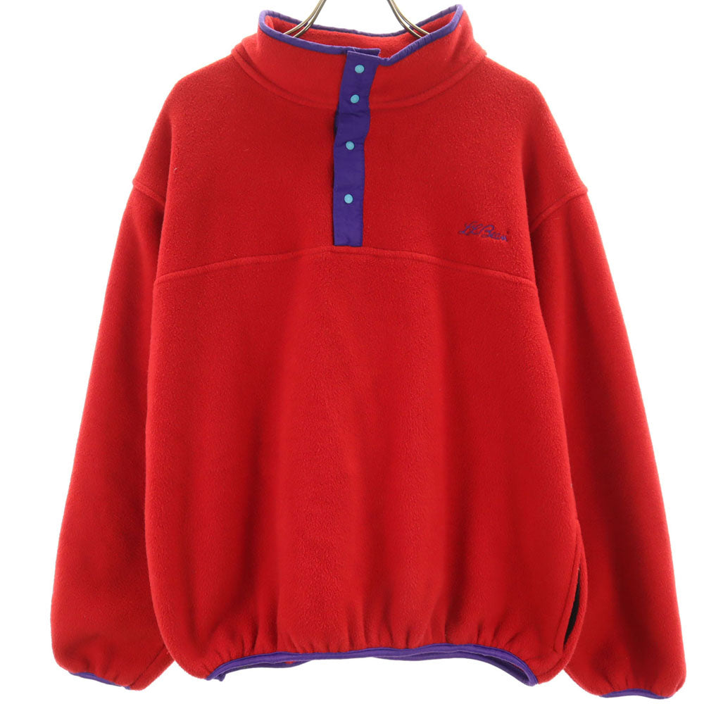 エルエルビーン 80s USA製 ヴィンテージ フリースジャケット XL レッド L.L.Bean プルオーバー アウトドア キッズ