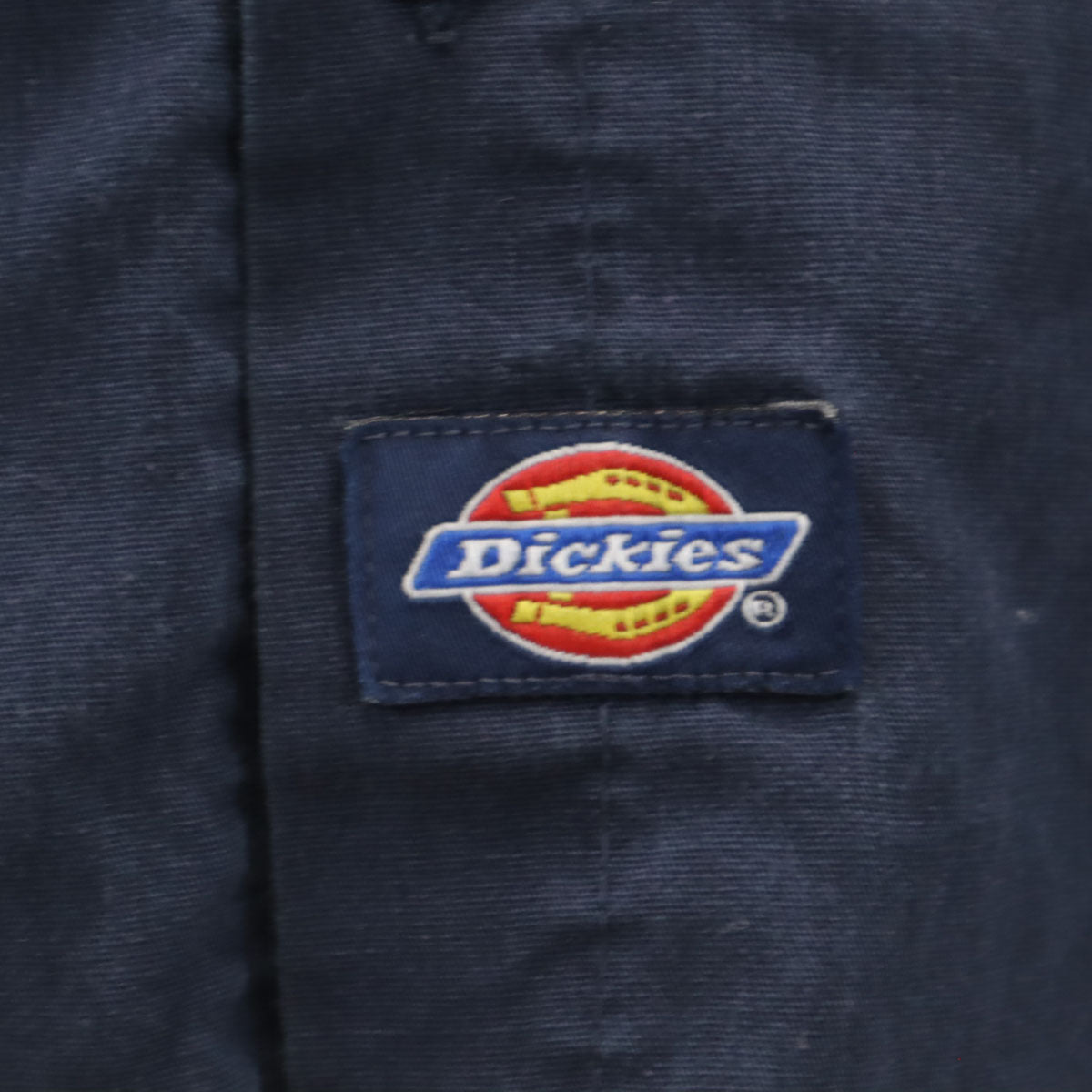 Dickies ディッキーズ 半袖 ワークシャツ L ネイビー 企業モノ メンズ