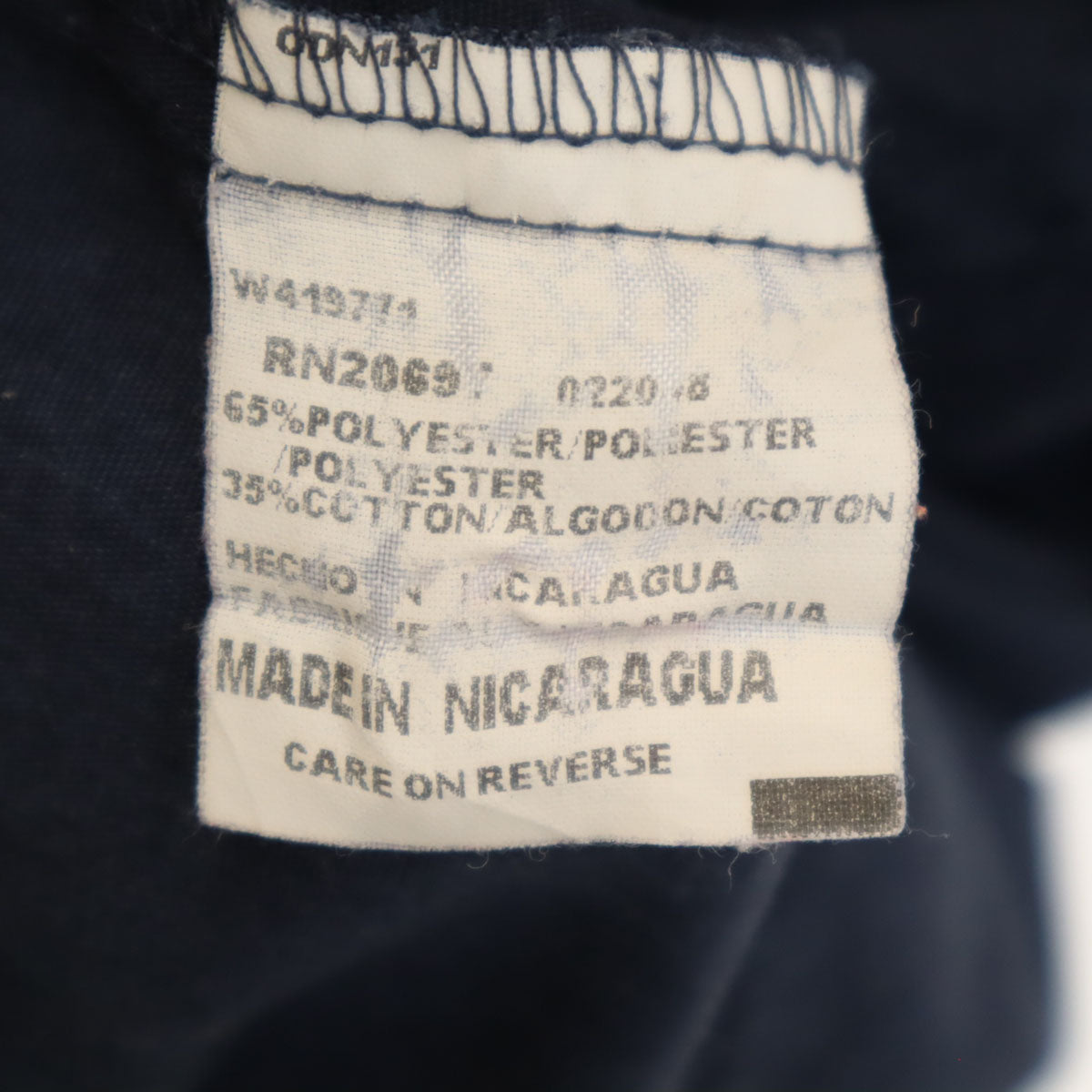 Dickies ディッキーズ 半袖 ワークシャツ L ネイビー 企業モノ メンズ