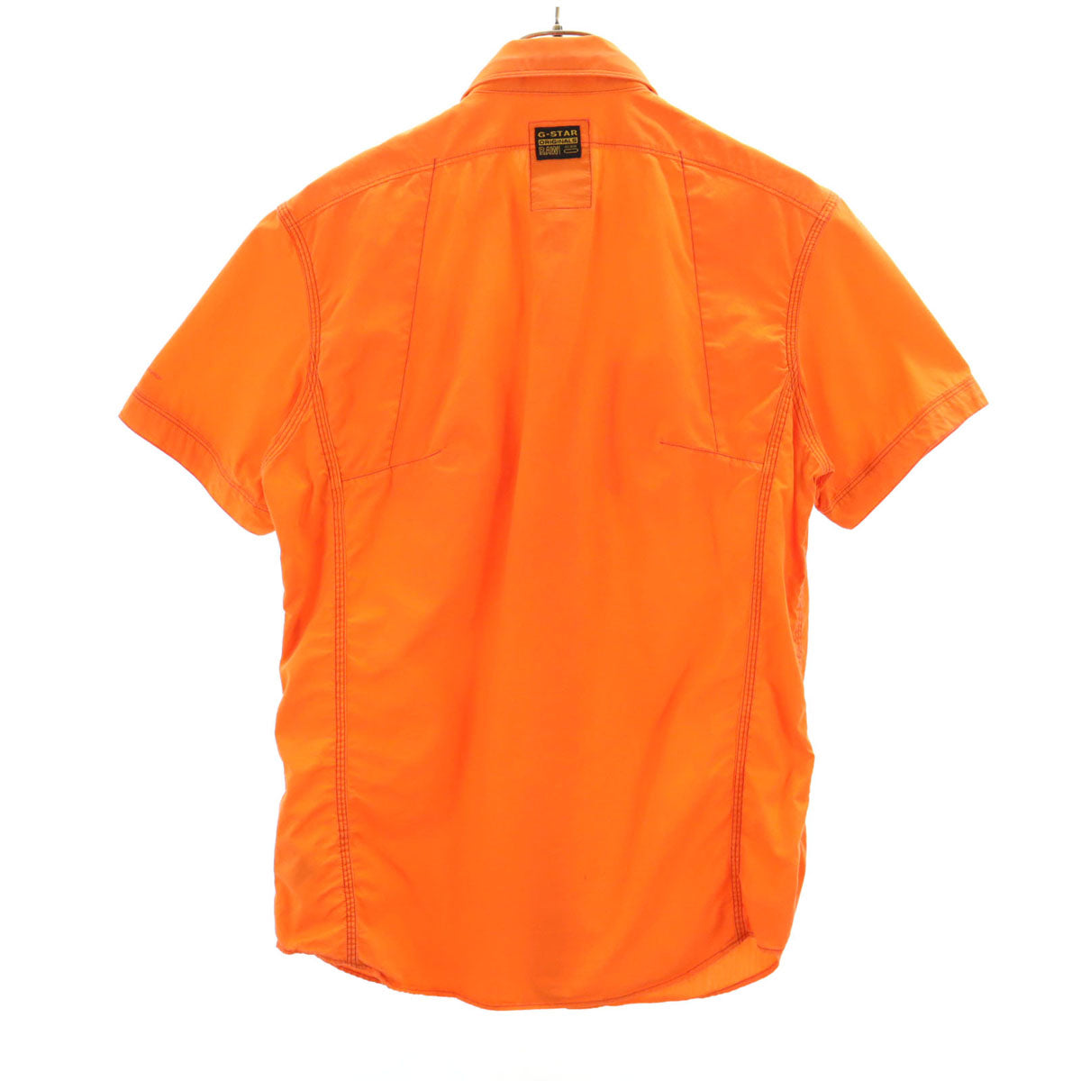 G-STAR RAW ジースターロウ 半袖 ワークシャツ M オレンジ メンズ