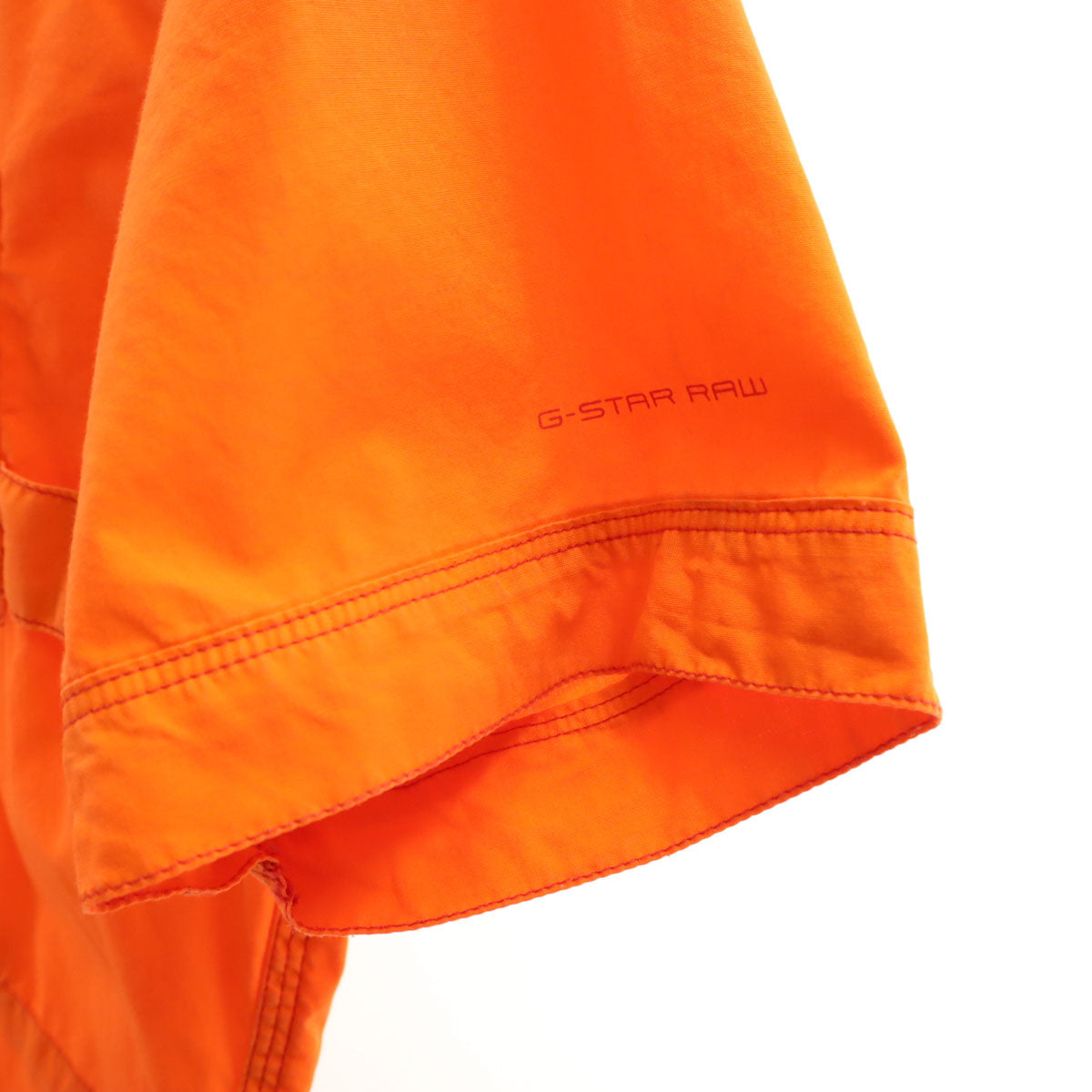 G-STAR RAW ジースターロウ 半袖 ワークシャツ M オレンジ メンズ