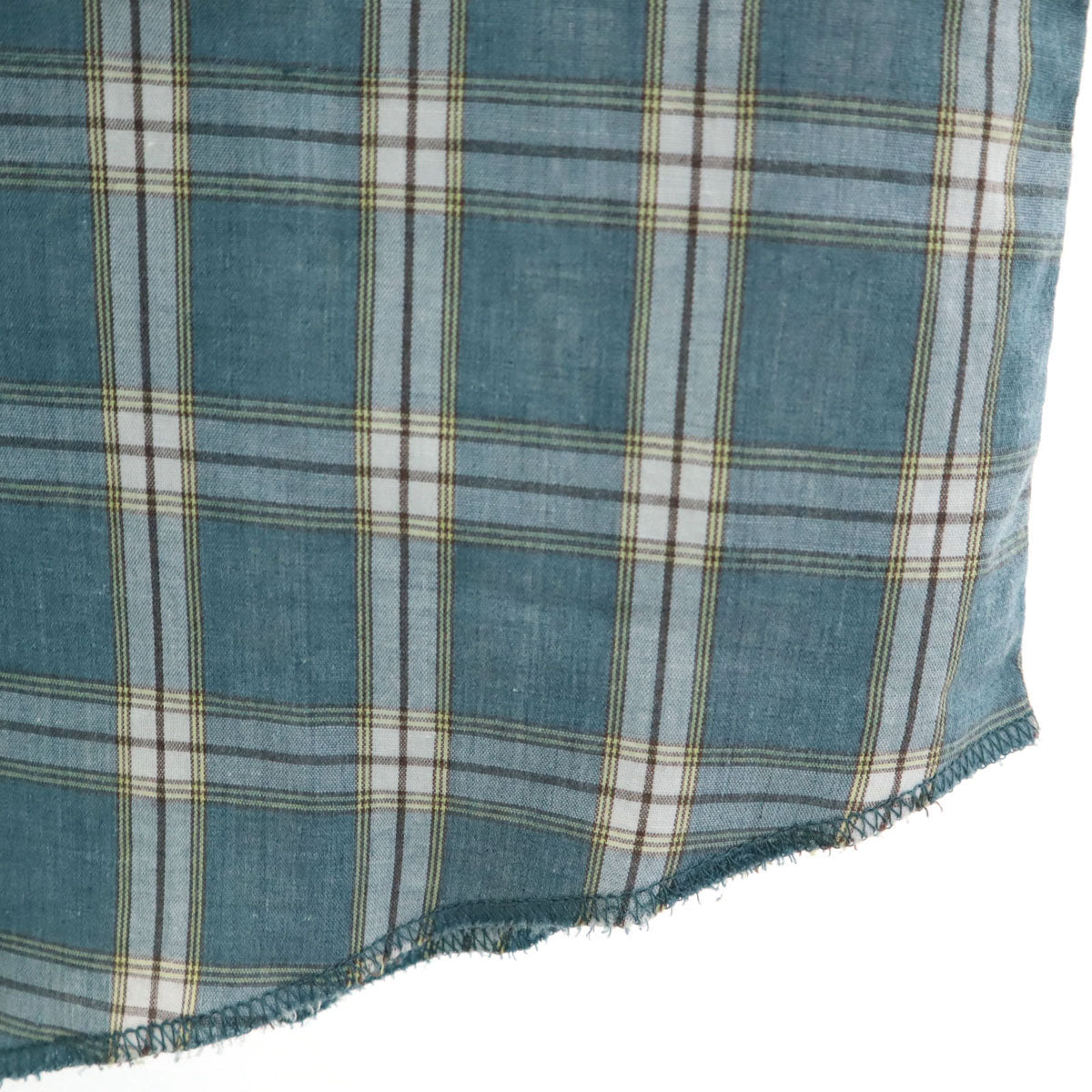 Wrangler ラングラー 90s オールド チェック柄 半袖 ウエスタンシャツ M グリーン系 メンズ