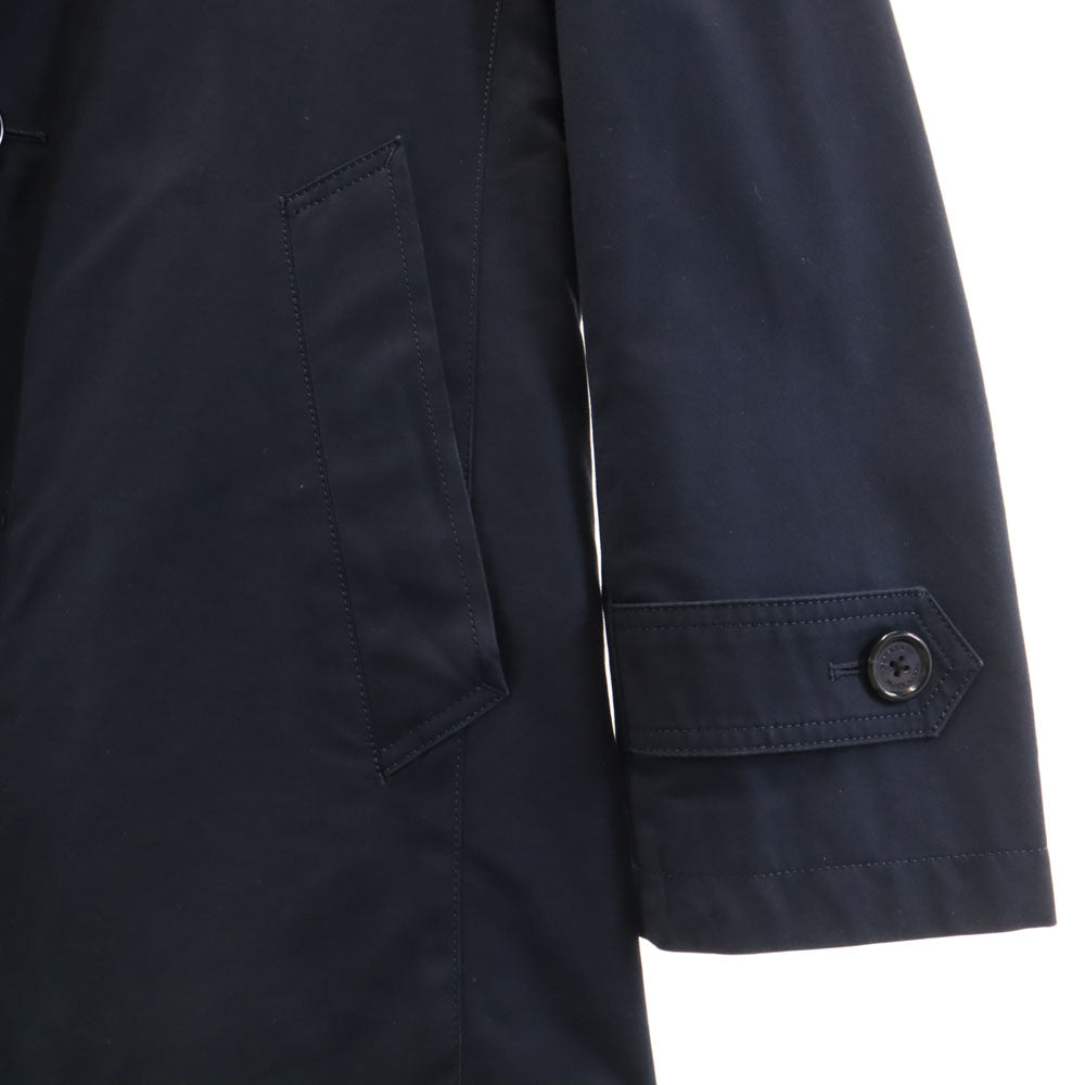 BURBERRY BLACK LABEL バーバリーブラックレーベル ステンカラーコート M ネイビー ライナー付き メンズ