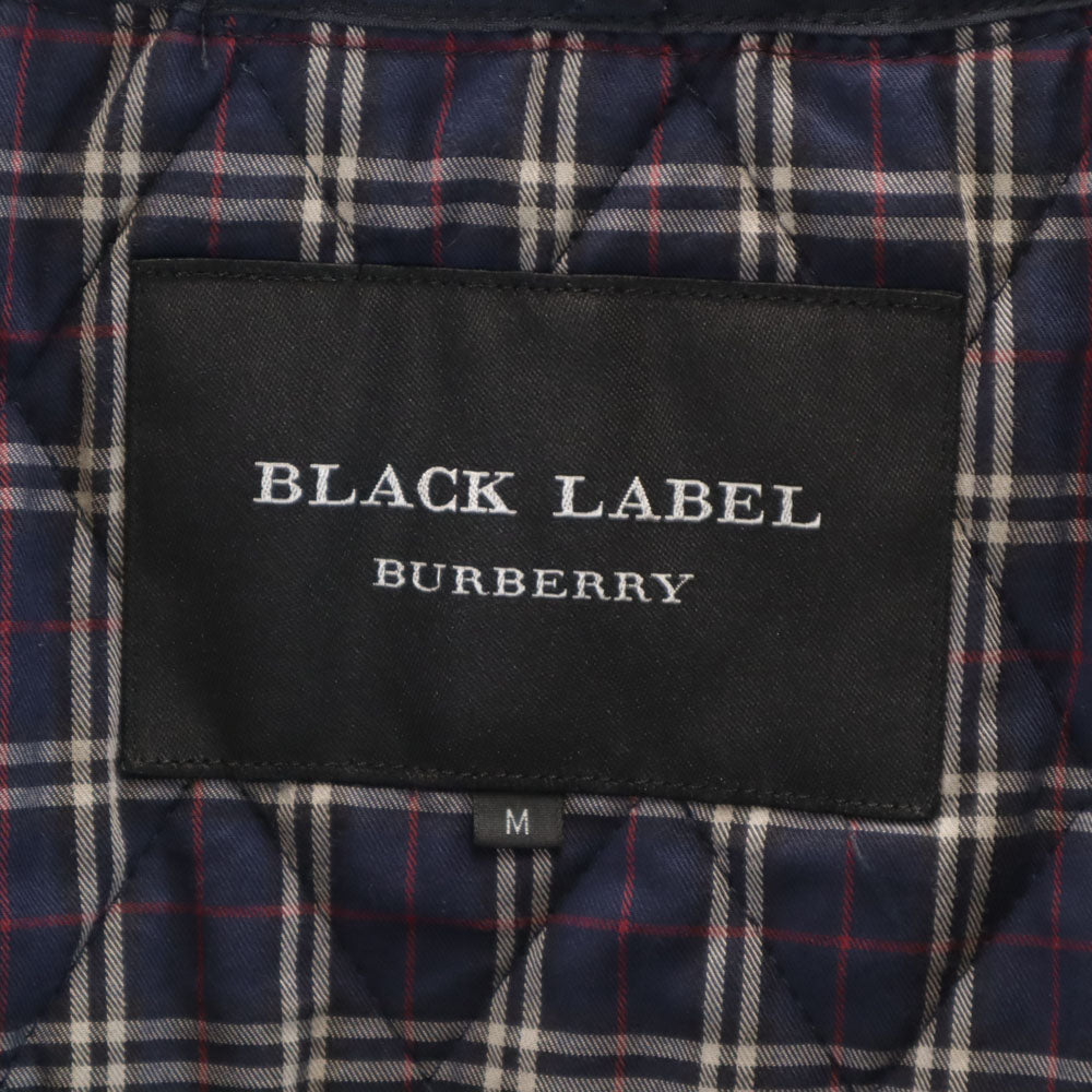 BURBERRY BLACK LABEL バーバリーブラックレーベル ステンカラーコート M ネイビー ライナー付き メンズ
