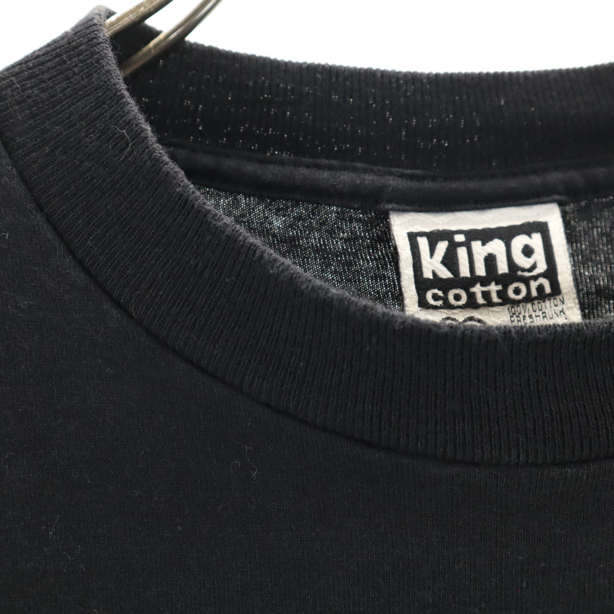 King cotton キングコットン 90s USA製 オールド 半袖 Tシャツ L ブラック メンズ