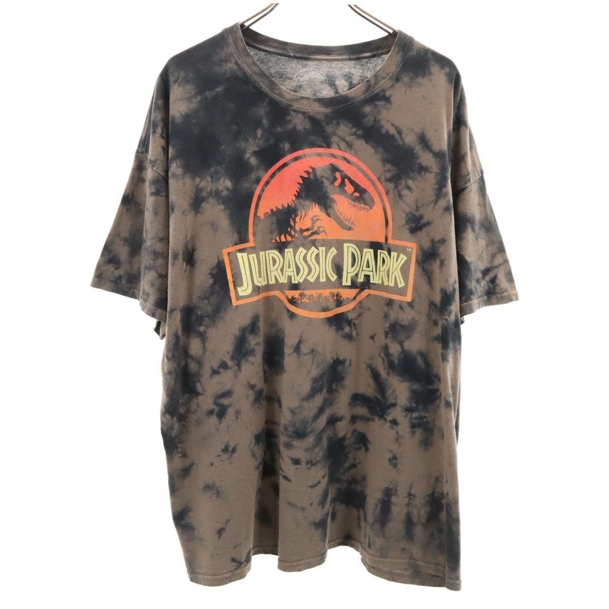 ジュラシックパーク プリント 半袖 Tシャツ L ブラウン系 メンズ