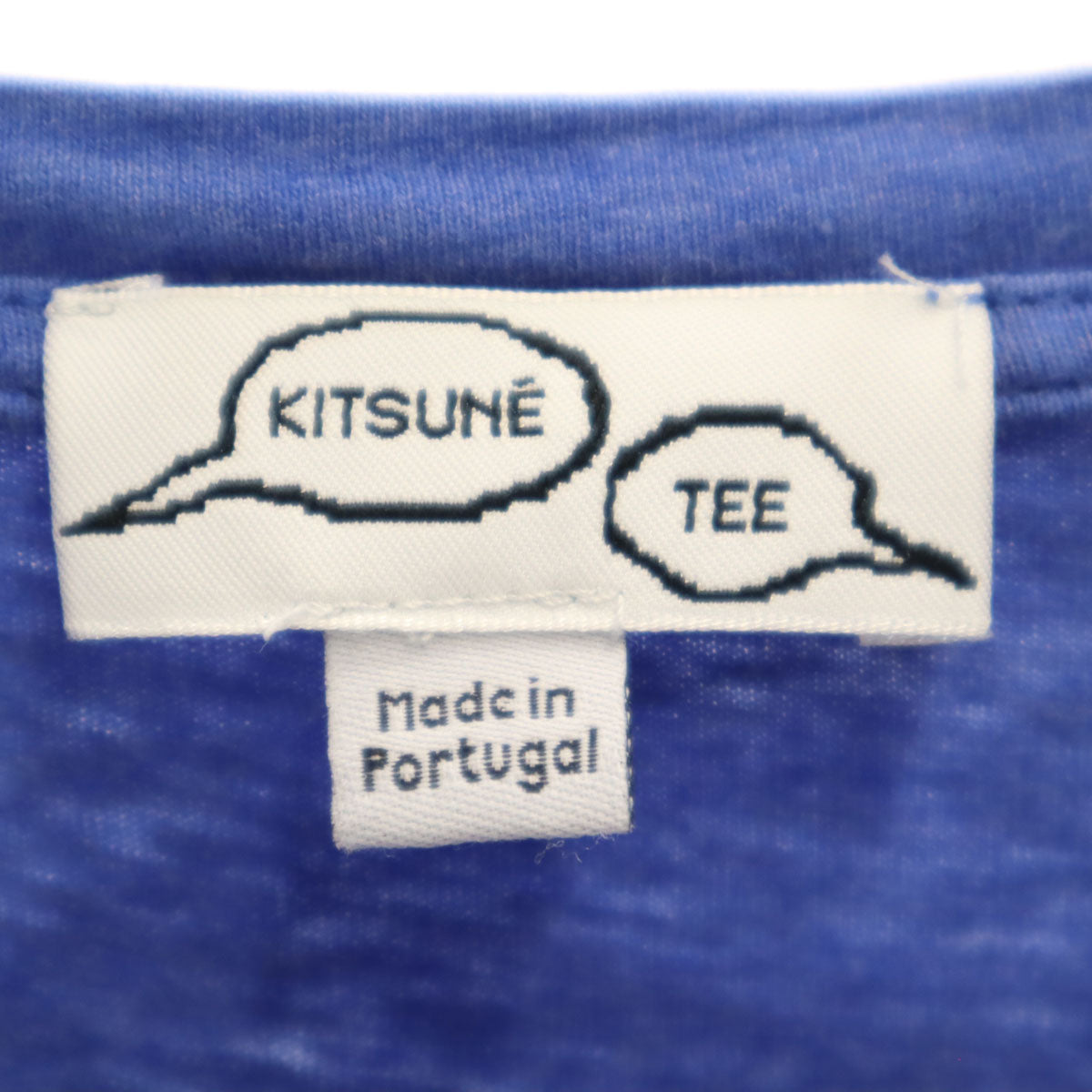 KITSUNE キツネ ポルトガル製 半袖 Tシャツ S ブルー メンズ