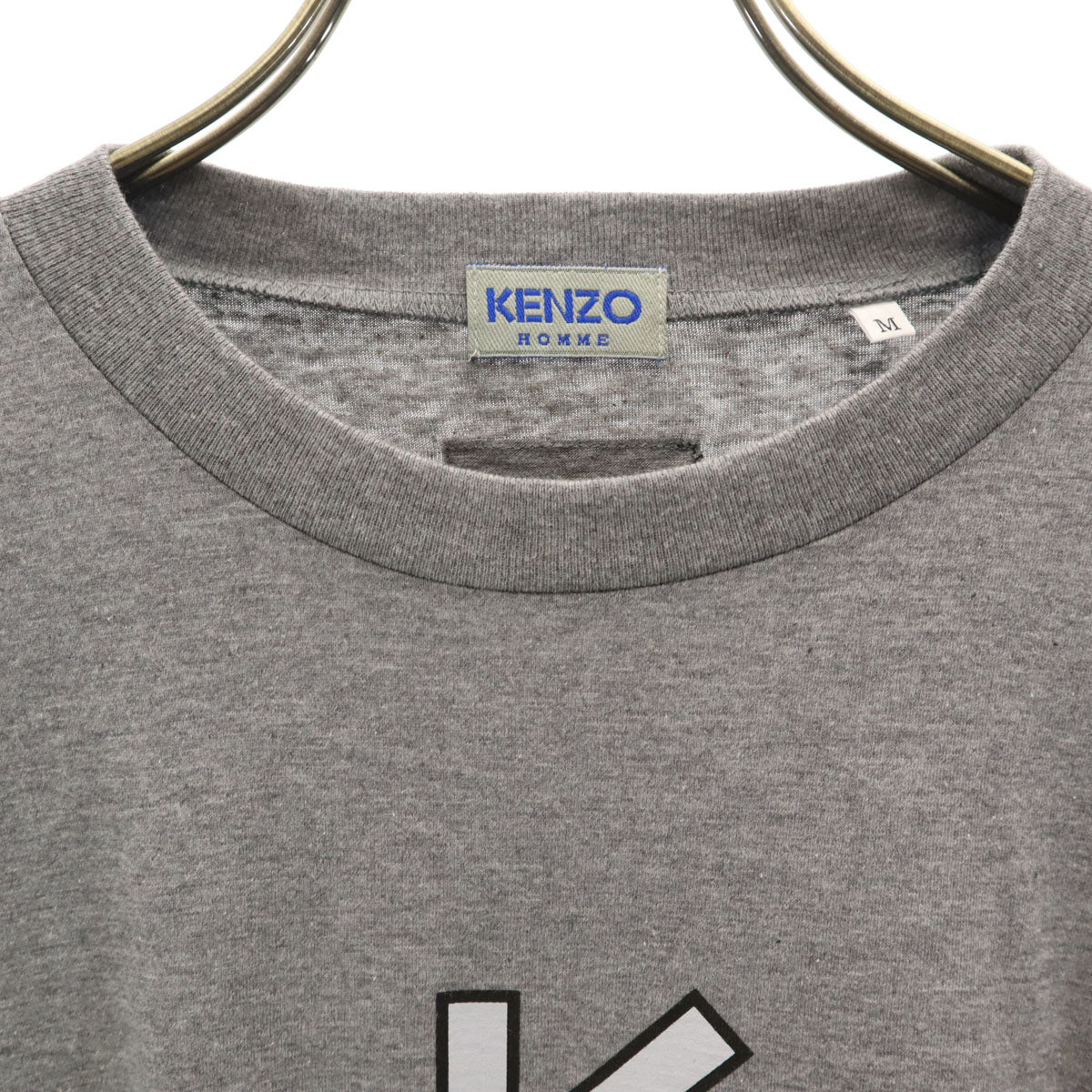 KENZO HOMME ケンゾーオム 90s 日本製 オールド 半袖 Tシャツ M グレー メンズ