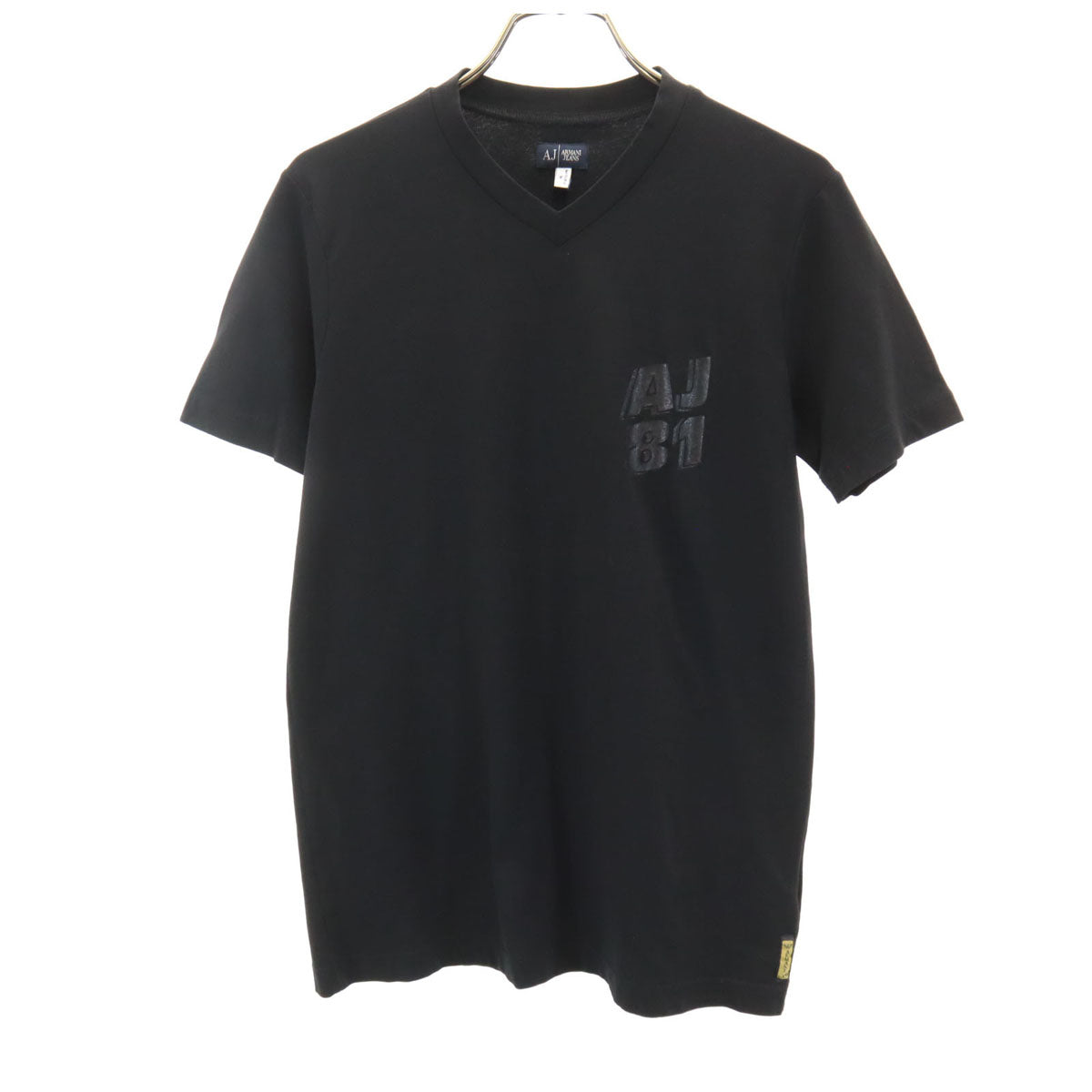 ARMANI JEANS アルマーニジーンズ 半袖 Vネック Tシャツ M ブラック レディース