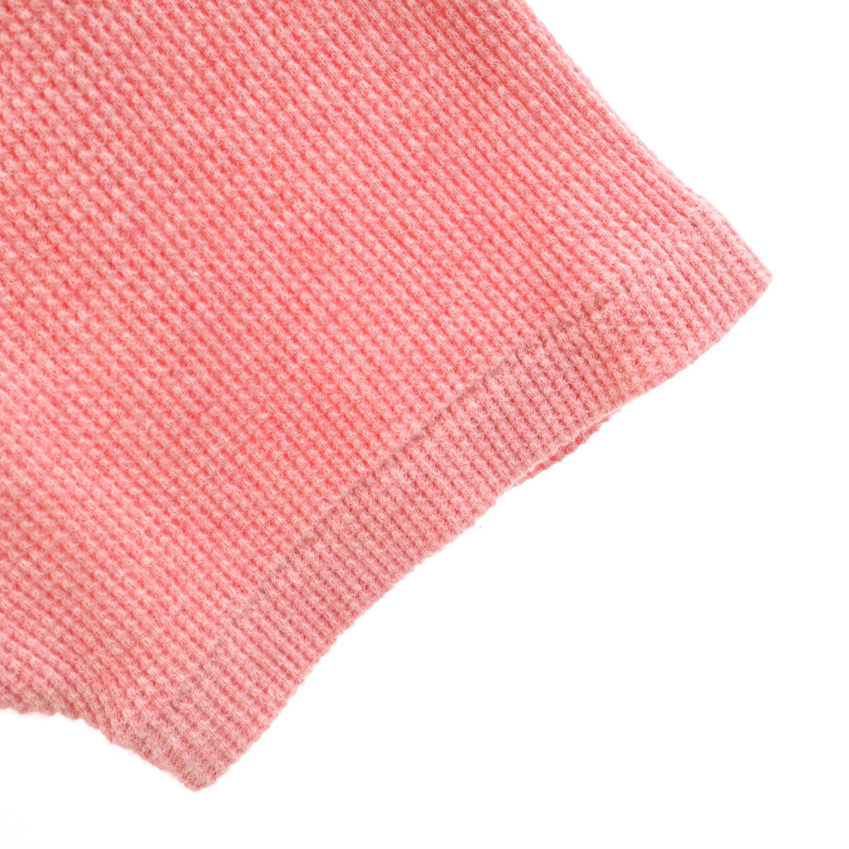 BURBERRY LONDON バーバリーロンドン 日本製 半袖 サーマルニット ポロシャツ M ピンク系 三陽商会 メンズ