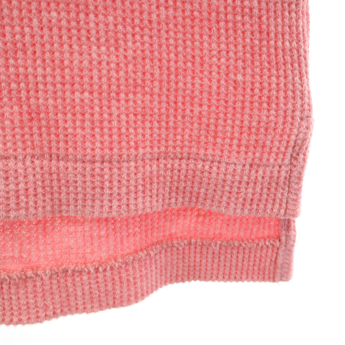 BURBERRY LONDON バーバリーロンドン 日本製 半袖 サーマルニット ポロシャツ M ピンク系 三陽商会 メンズ