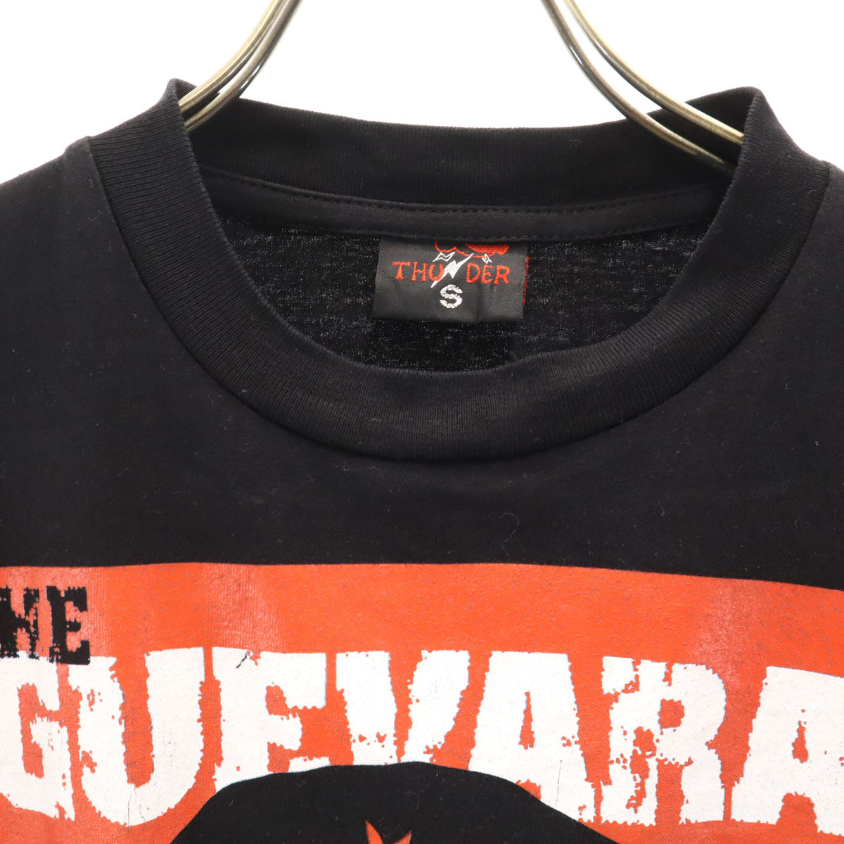 THUNDER サンダー チェゲバラ プリント 半袖 Tシャツ S ブラック メンズ