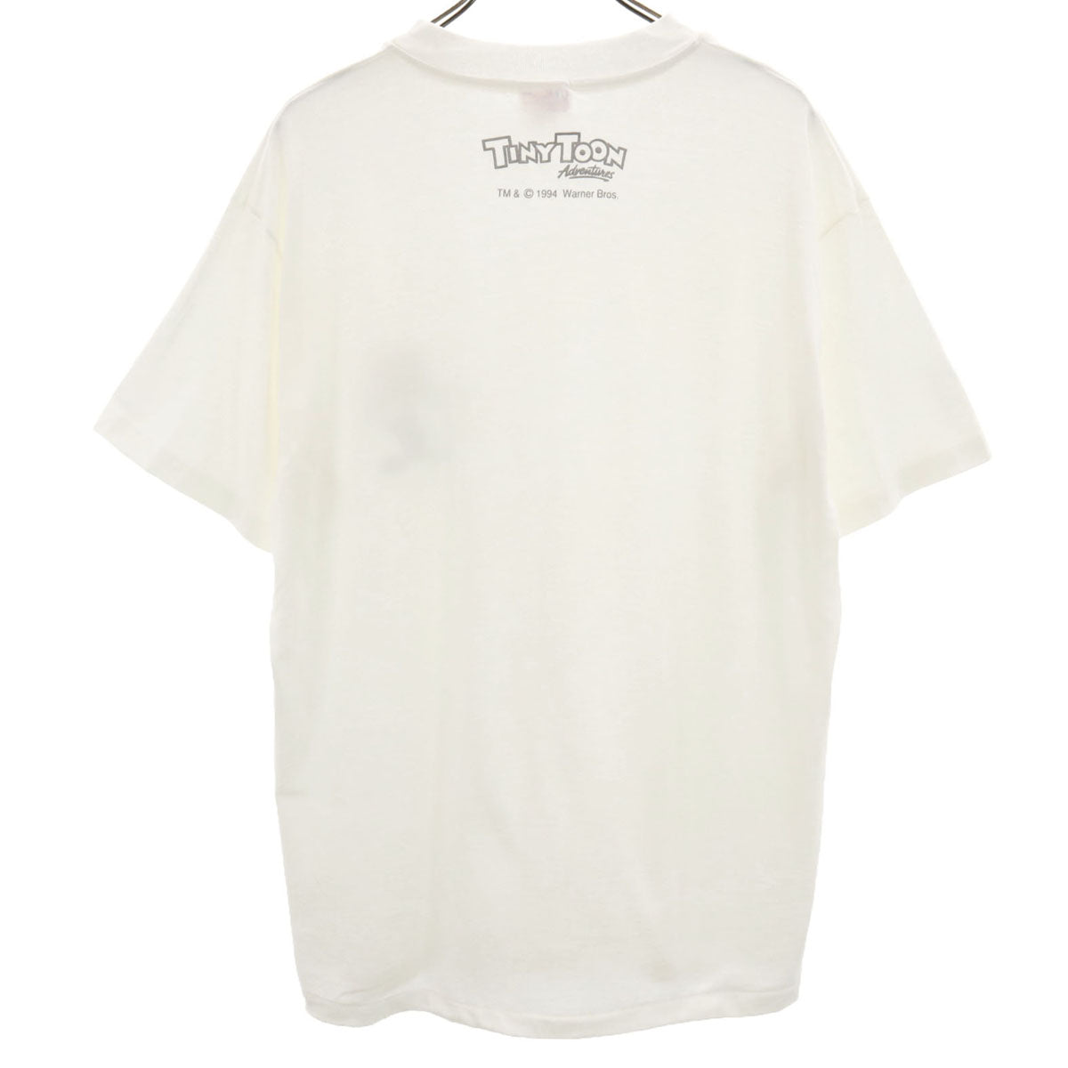 Hanes ヘインズ 90s USA製 オールド TINY TOON プリント 半袖 Tシャツ L オフホワイト メンズ