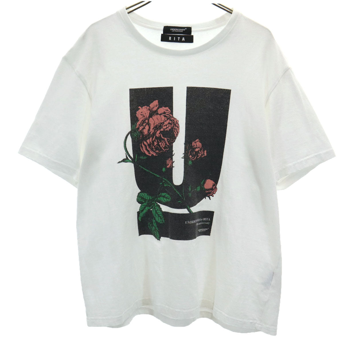 UNDERCOVER JUN TAKAHASHI アンダーカバー ジュンタカハシ RITA リタ コラボ 日本製 半袖 Tシャツ 1 ホワイト メンズ