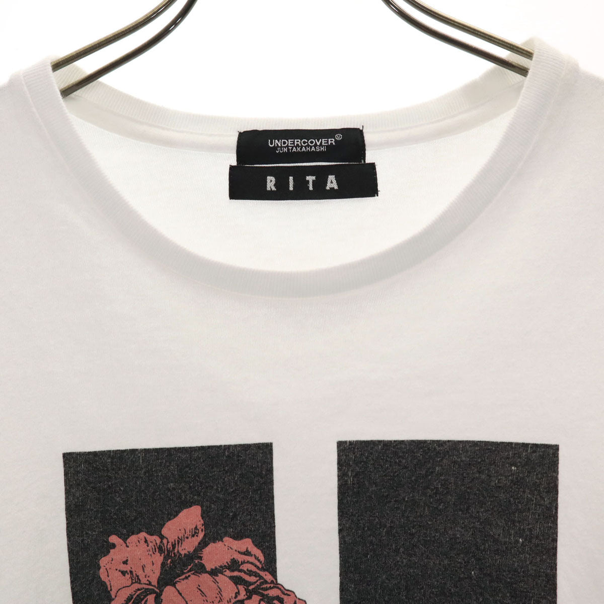 UNDERCOVER JUN TAKAHASHI アンダーカバー ジュンタカハシ RITA リタ コラボ 日本製 半袖 Tシャツ 1 ホワイト メンズ