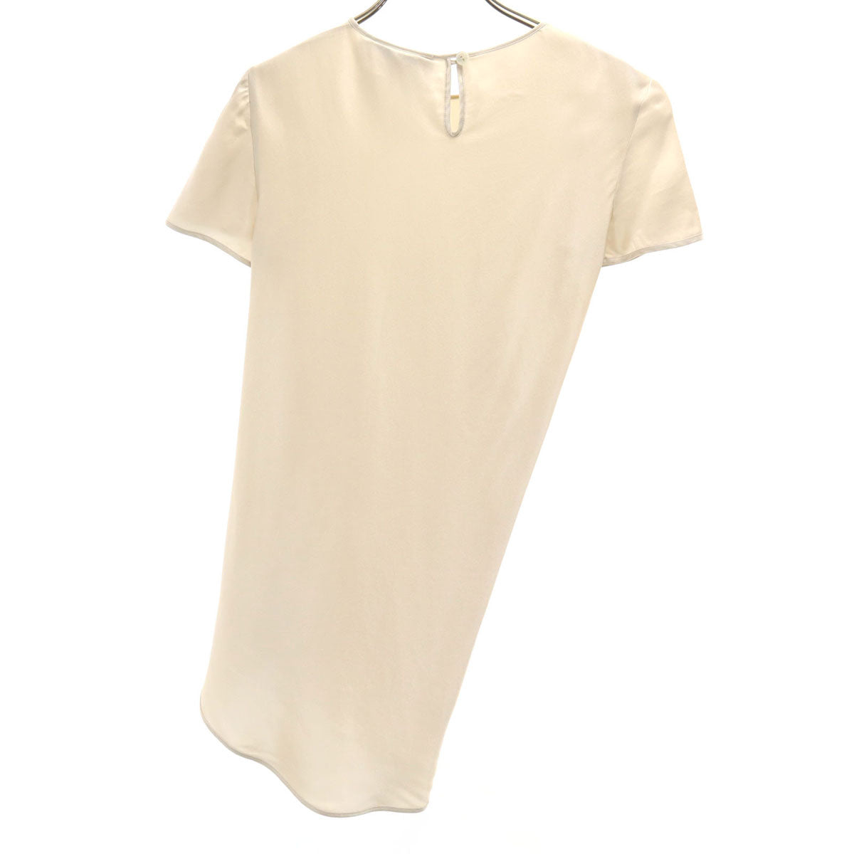 MAX MARA マックスマーラ イタリア製 フレンチスリーブ カットソー 38 シャンパンゴールド アシメ メンズ