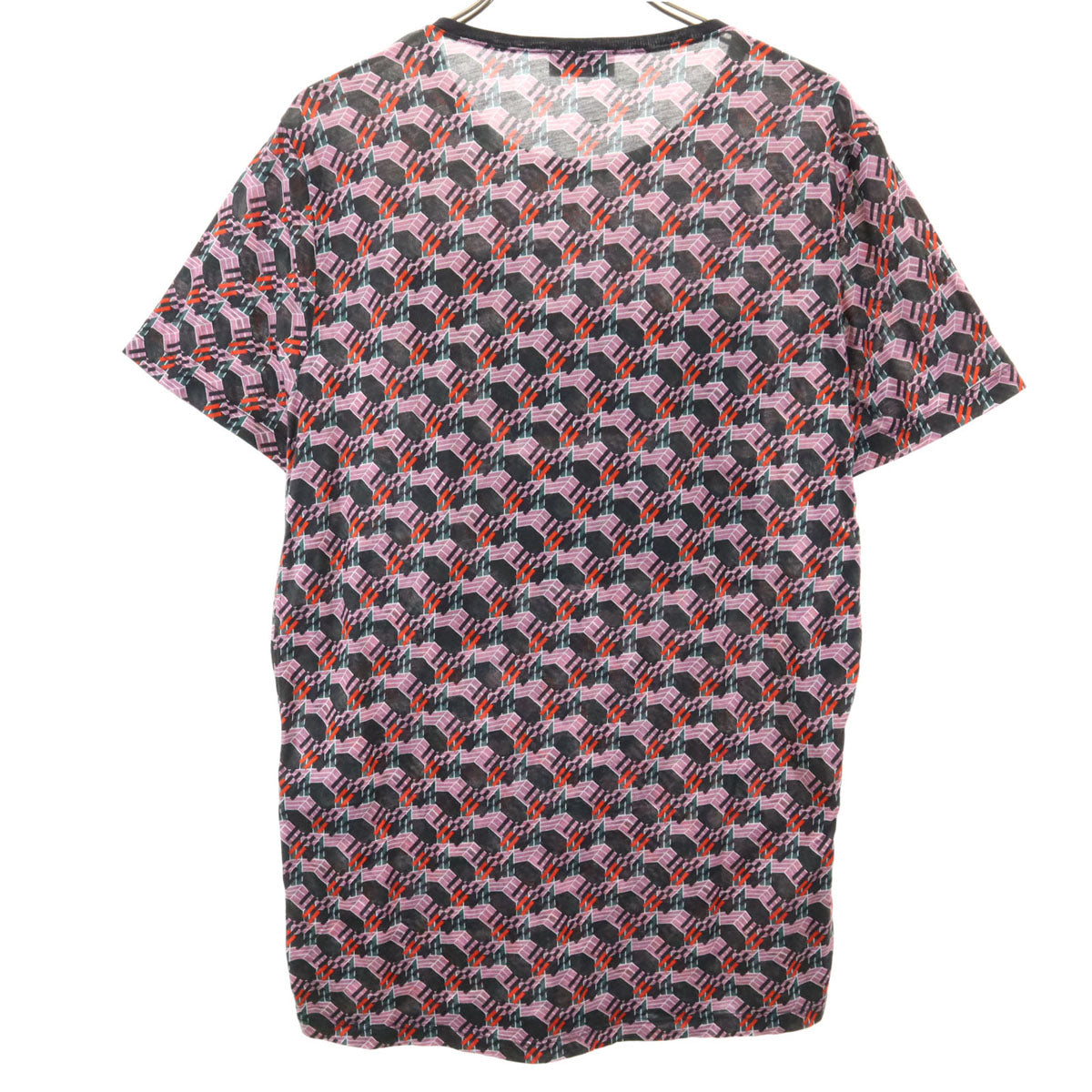 BALENCIAGA PARIS バレンシアガ パリス ポルトガル製 総柄 半袖 Tシャツ S マルチ レディース