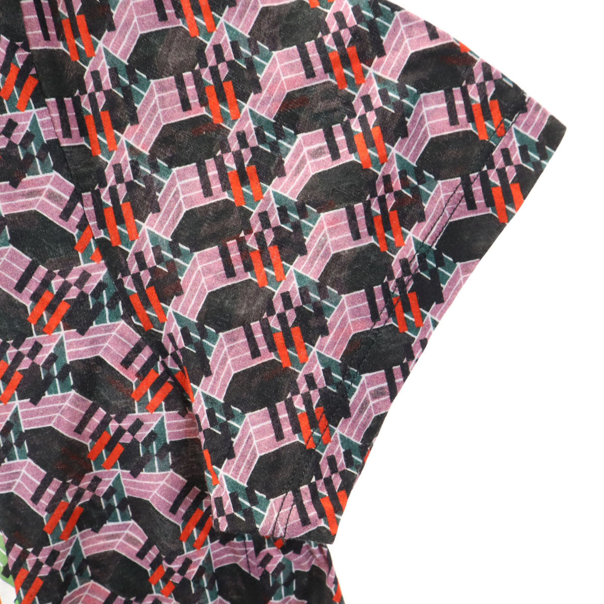 BALENCIAGA PARIS バレンシアガ パリス ポルトガル製 総柄 半袖 Tシャツ S マルチ レディース