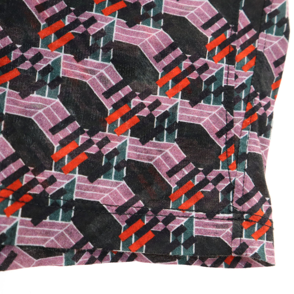 BALENCIAGA PARIS バレンシアガ パリス ポルトガル製 総柄 半袖 Tシャツ S マルチ レディース