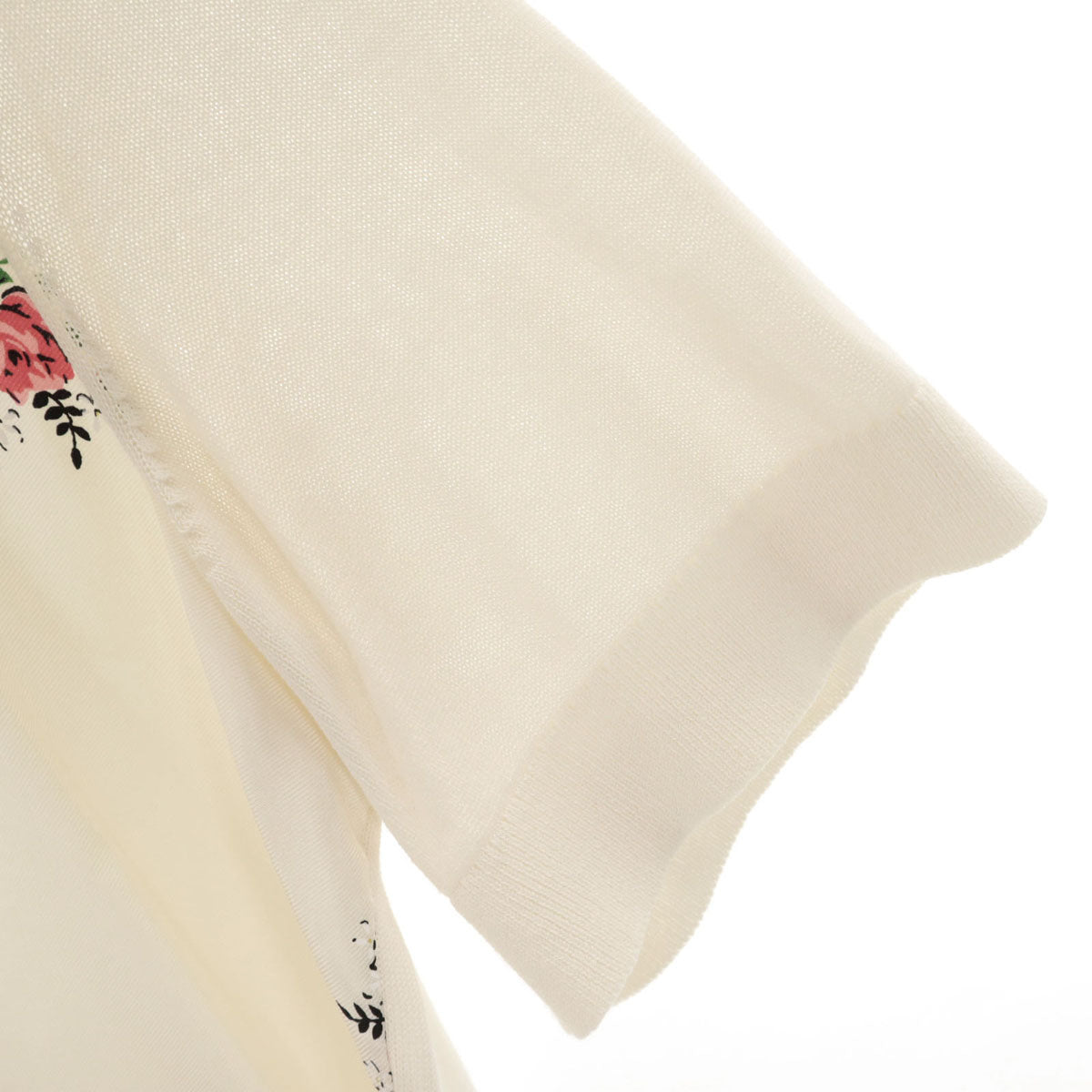 Tory Burch トリーバーチ 花柄 半袖 カットソー M オフホワイト レディース