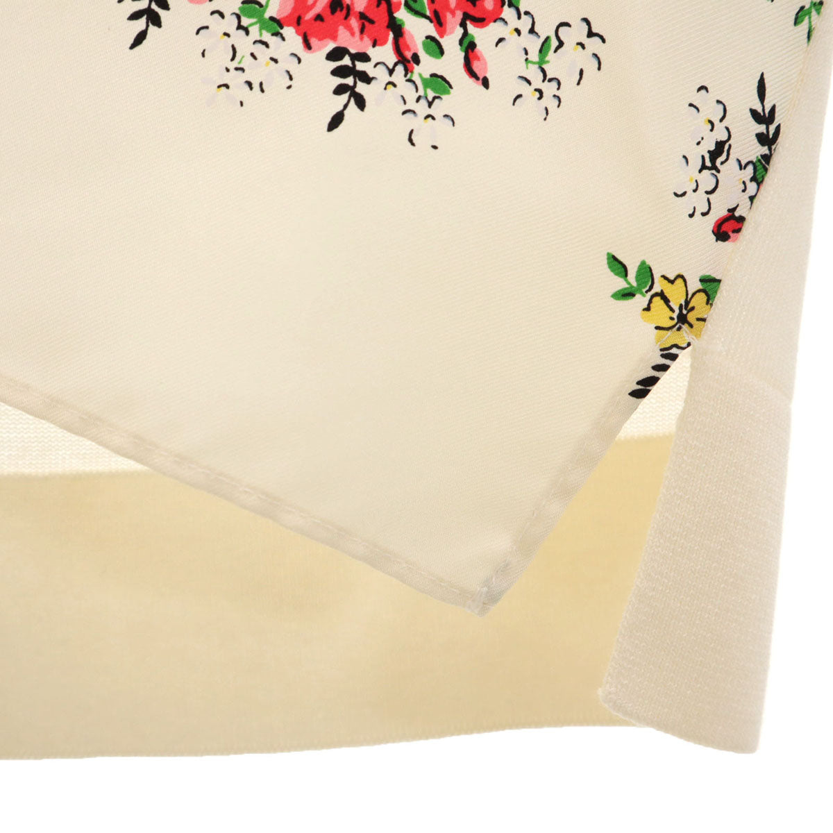 Tory Burch トリーバーチ 花柄 半袖 カットソー M オフホワイト レディース