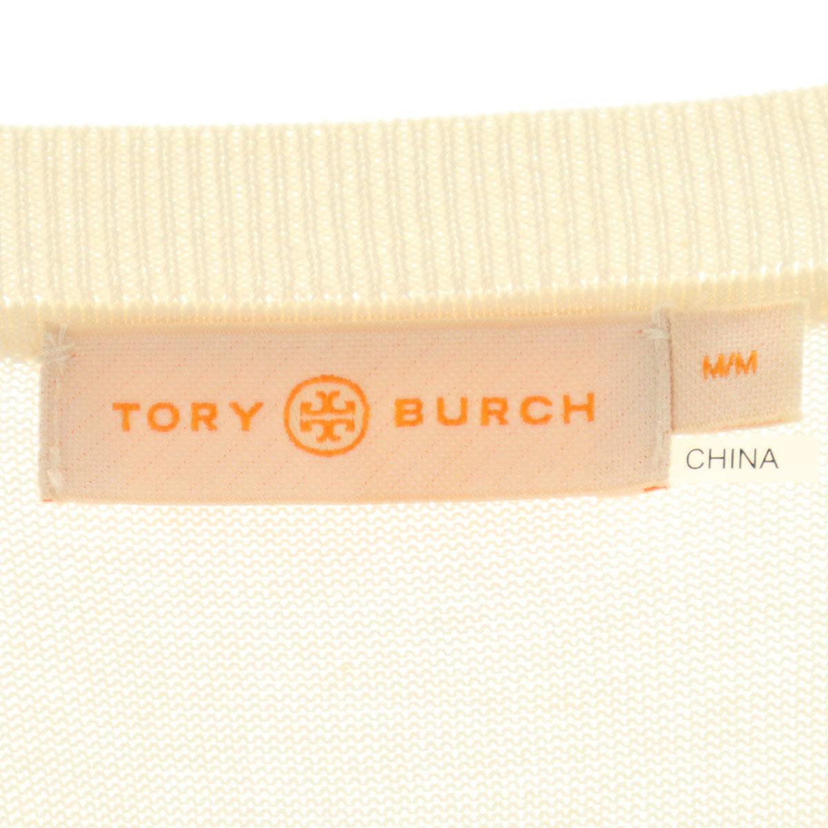 Tory Burch トリーバーチ 花柄 半袖 カットソー M オフホワイト レディース
