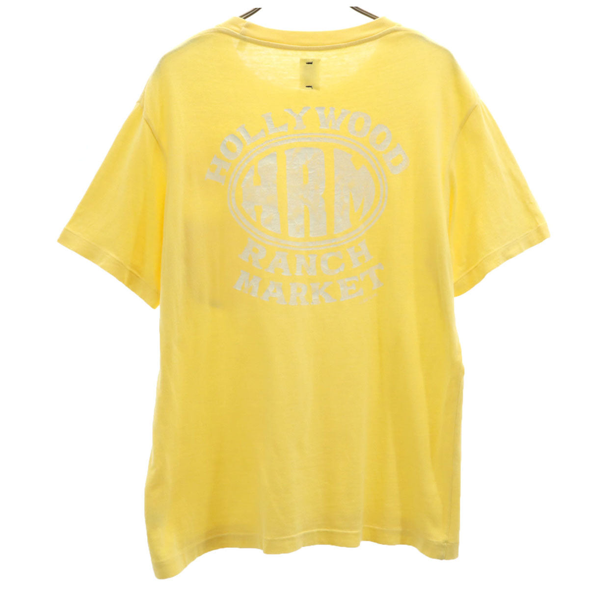 HOLLYWOOD RANCH MARKET ハリウッドランチマーケット 日本製 半袖 Tシャツ 1 イエロー ポケT メンズ