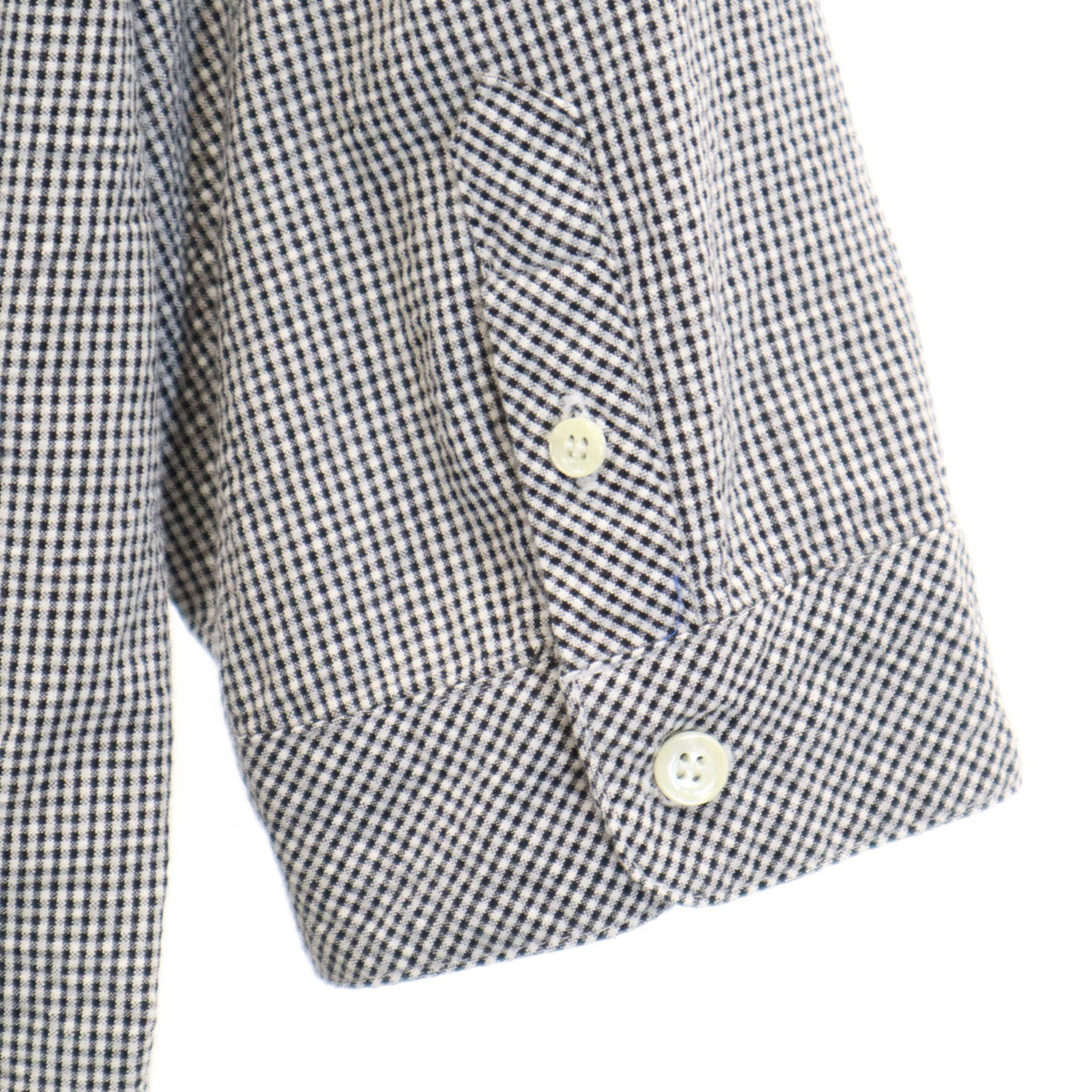 GAIJIN MADE ガイジンメイド 日本製 5分袖 シアサッカー ボタンダウンシャツ M ブラック メンズ