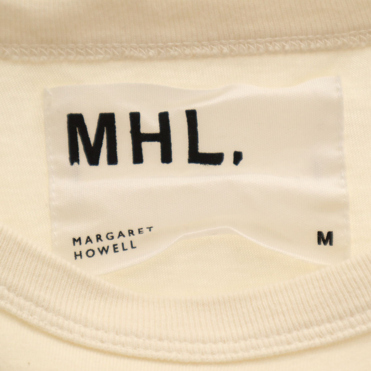 MHL. エムエイチエル 日本製 半袖 Tシャツ M アイボリー マーガレットハウエル ポケT メンズ