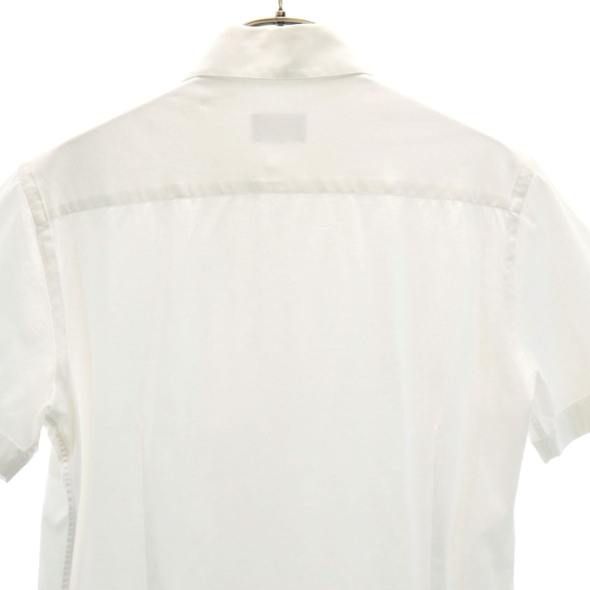 GIORGIO ARMANI ジョルジオアルマーニ イタリア製 半袖 コットンシャツ 38 ホワイト レディース