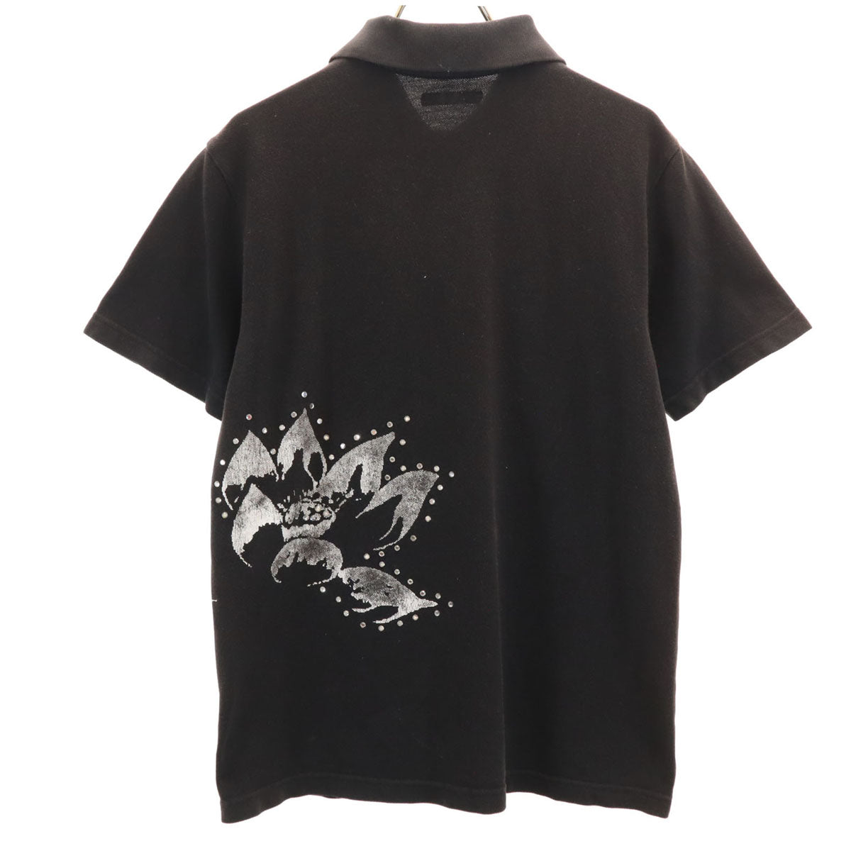 GAIJIN MADE ガイジンメイド 半袖 ポロシャツ S 黒 鹿の子地 メンズ