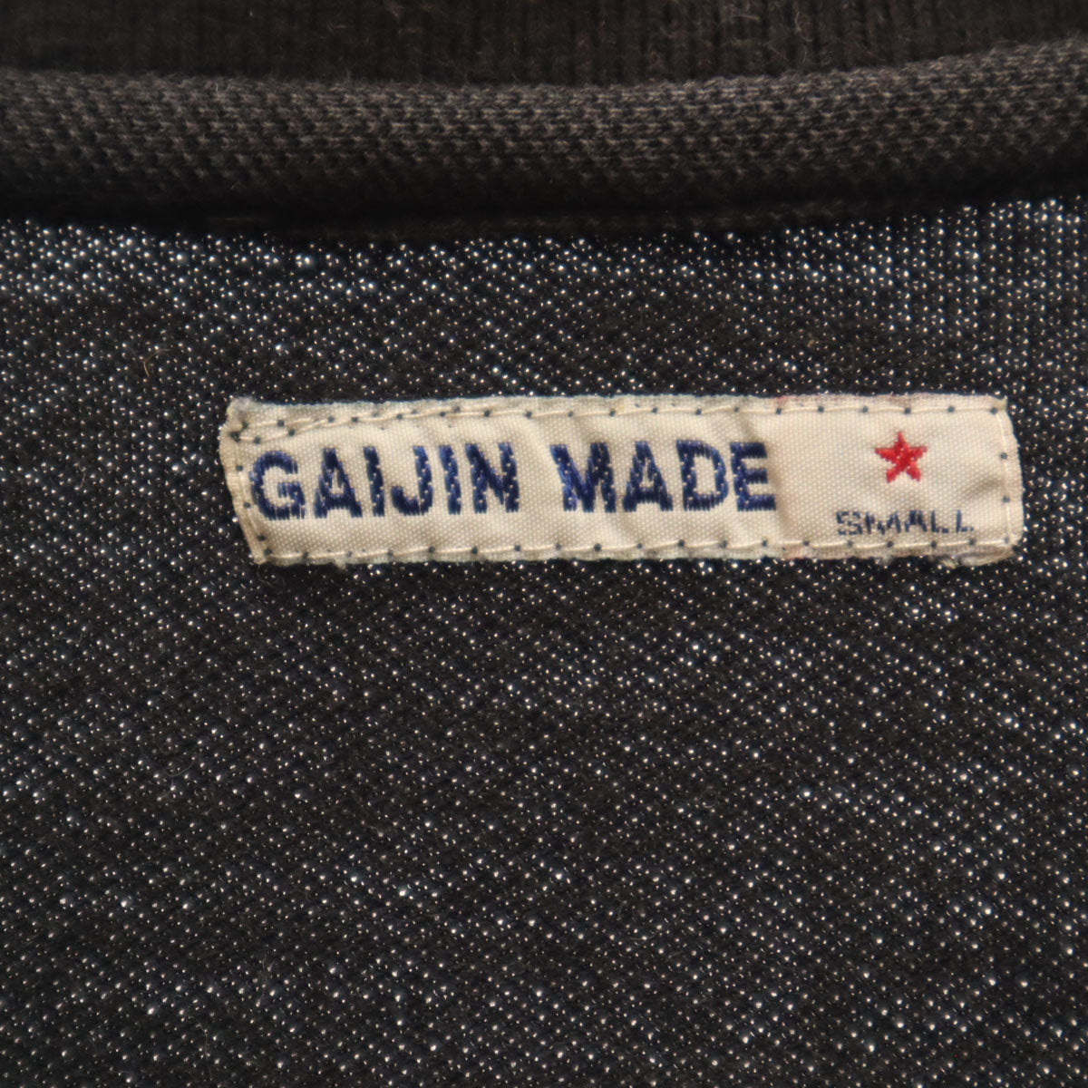 GAIJIN MADE ガイジンメイド 半袖 ポロシャツ S 黒 鹿の子地 メンズ