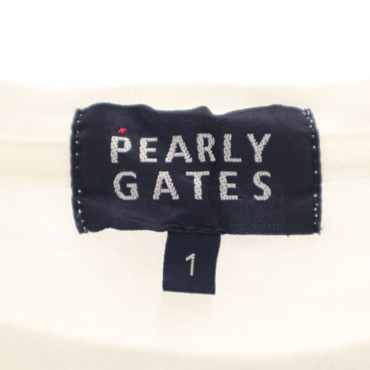 PEARLY GATES パーリーゲイツ 日本製 ゴルフ 半袖 Tシャツ 1 白 レディース