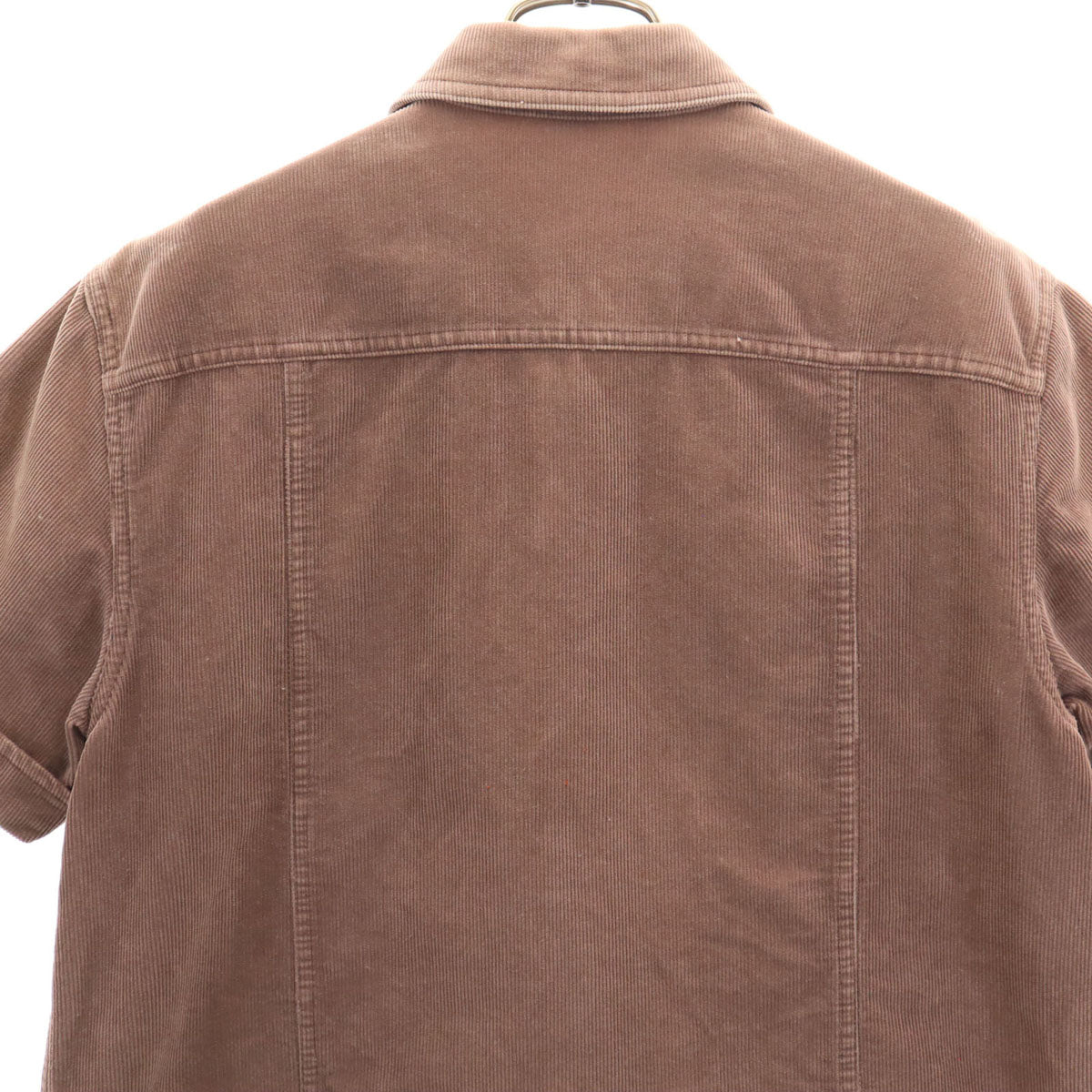 MARC JACOBS マークジェイコブス USA製 半袖 コーデュロイ シャツ M ブラウン メンズ