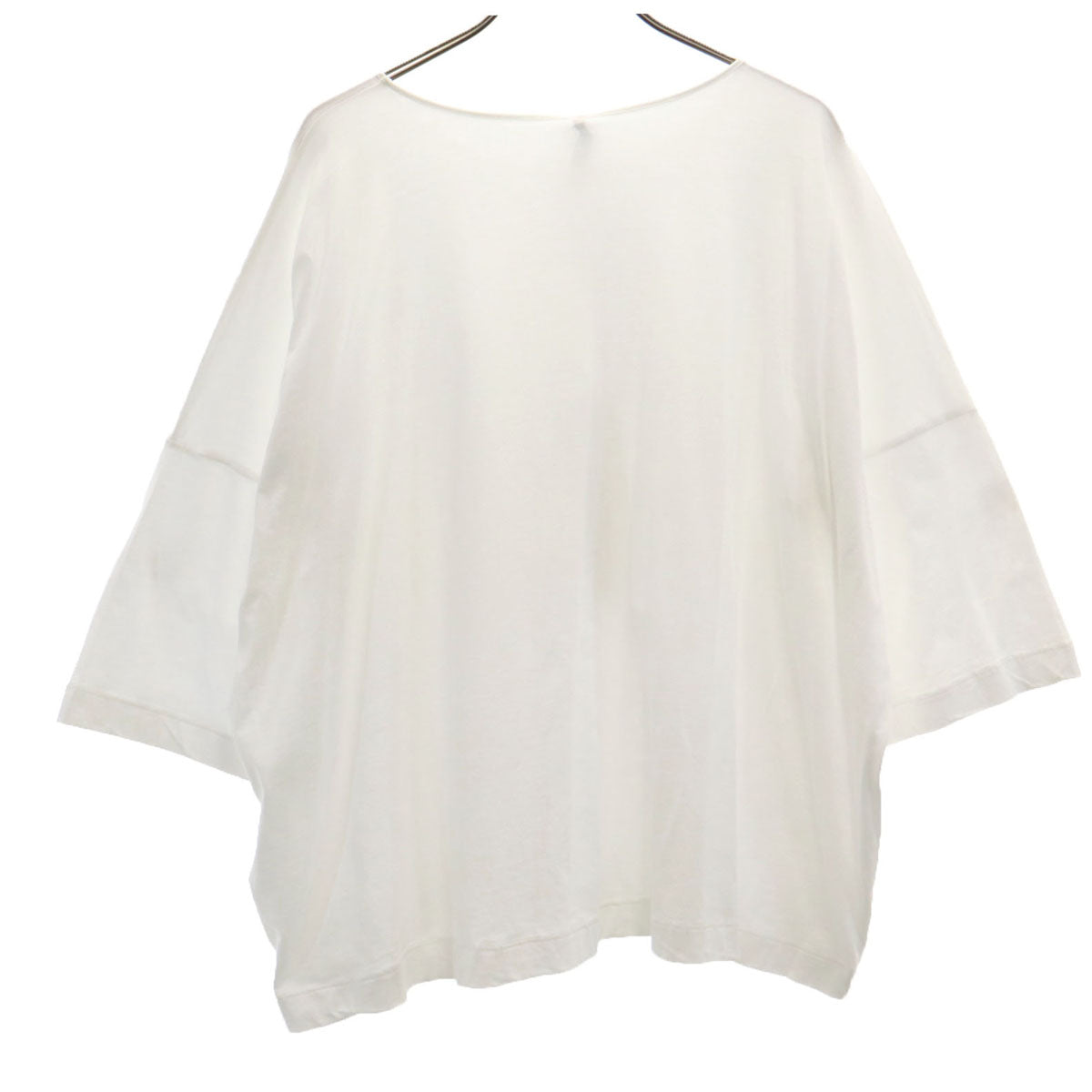 未使用 LIVIANA CONTI リビアナコンティ イタリア製 7分袖 カットソー S ホワイト レディース