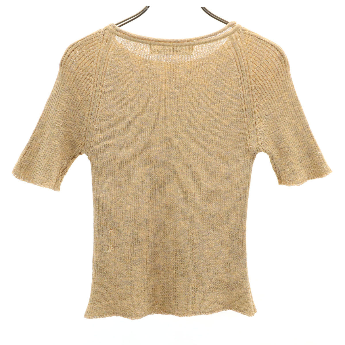 Chloe クロエ 半袖 ニット 40 オレンジ系 レディース