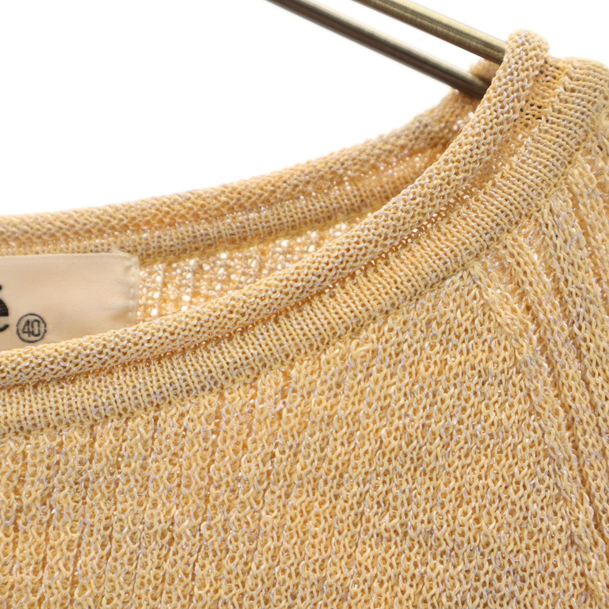 Chloe クロエ 半袖 ニット 40 オレンジ系 レディース