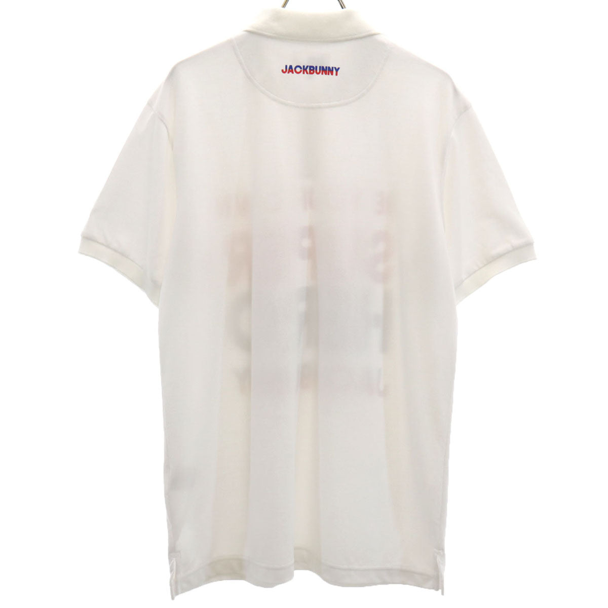 Jack Bunny!! ジャックバニー ゴルフ 半袖 ポロシャツ 6 ホワイト メンズ