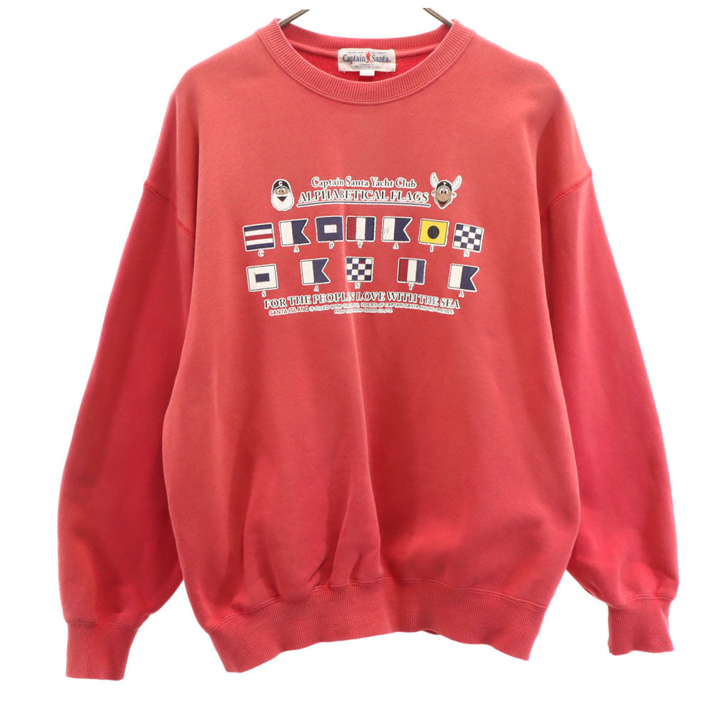 CAPTAIN SANTA キャプテンサンタ 日本製 長袖 スウェット トレーナー M レッド メンズ