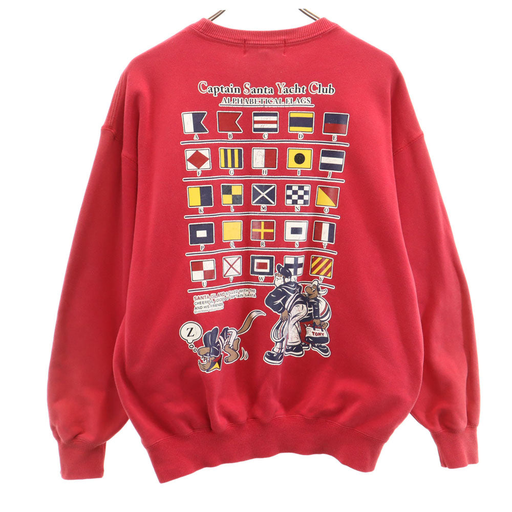CAPTAIN SANTA キャプテンサンタ 日本製 長袖 スウェット トレーナー M レッド メンズ