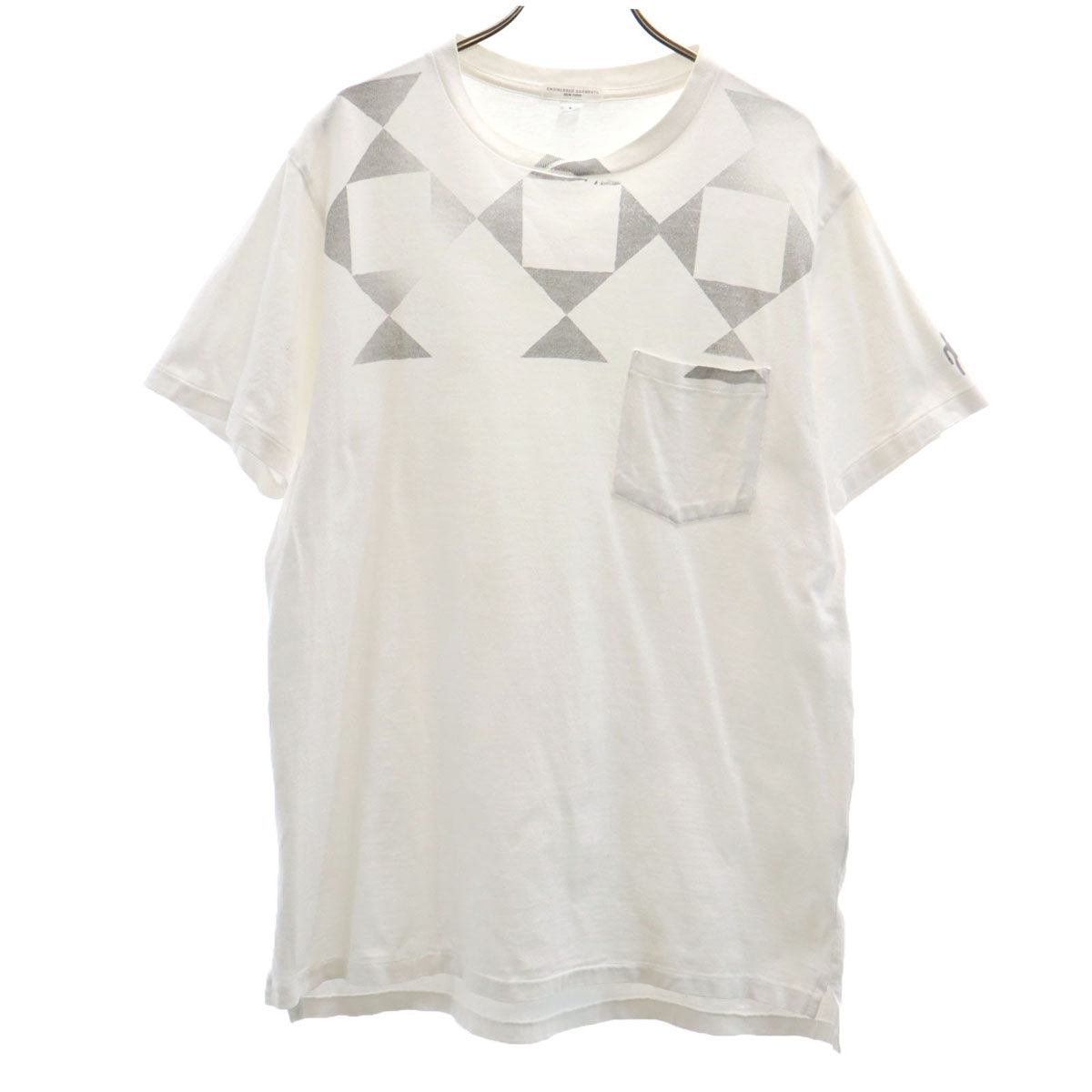 ENGINEERED GARMENTS エンジニアドガーメンツ 半袖 Tシャツ L オフホワイト ポケT メンズ