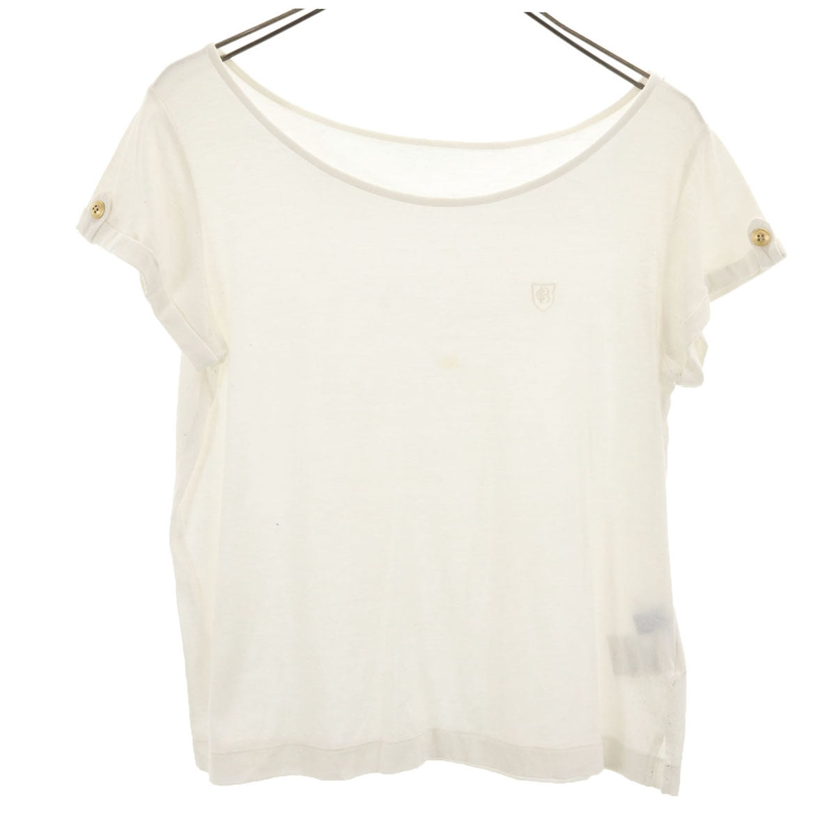 BLUE LABEL CRESTBRIDGE ブルーレーベルクレストブリッジ 半袖 カットソー 38 ホワイト レディース