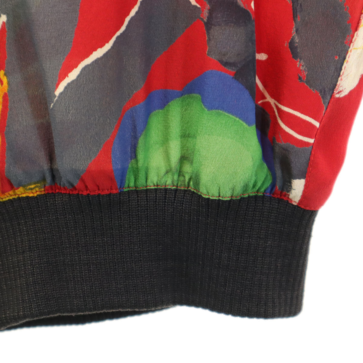 CHANEL BOUTIQUE シャネル ブティック ヴィンテージ 総柄 ブルゾン レッド ジャケット ririジップ レディース