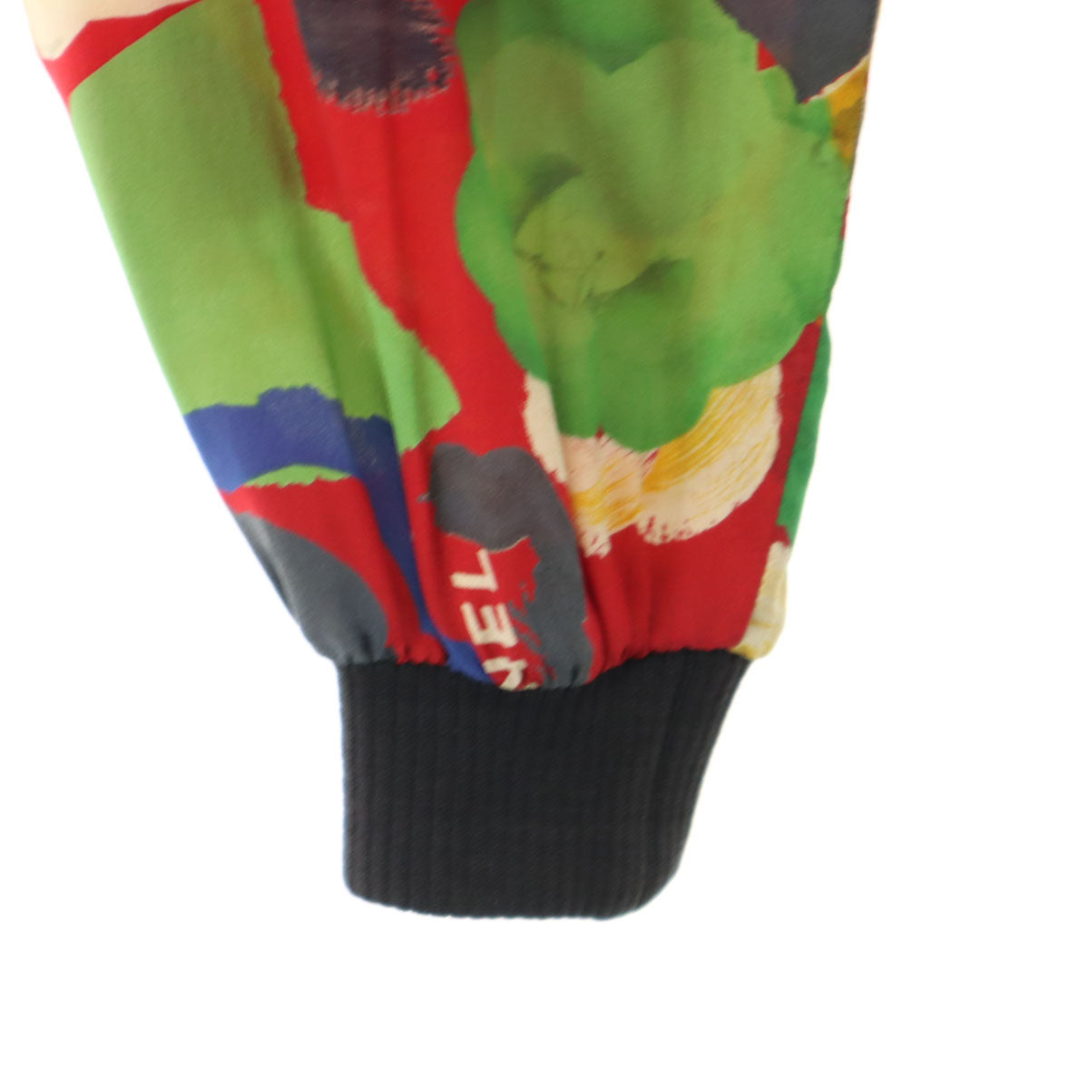 CHANEL BOUTIQUE シャネル ブティック ヴィンテージ 総柄 ブルゾン レッド ジャケット ririジップ レディース