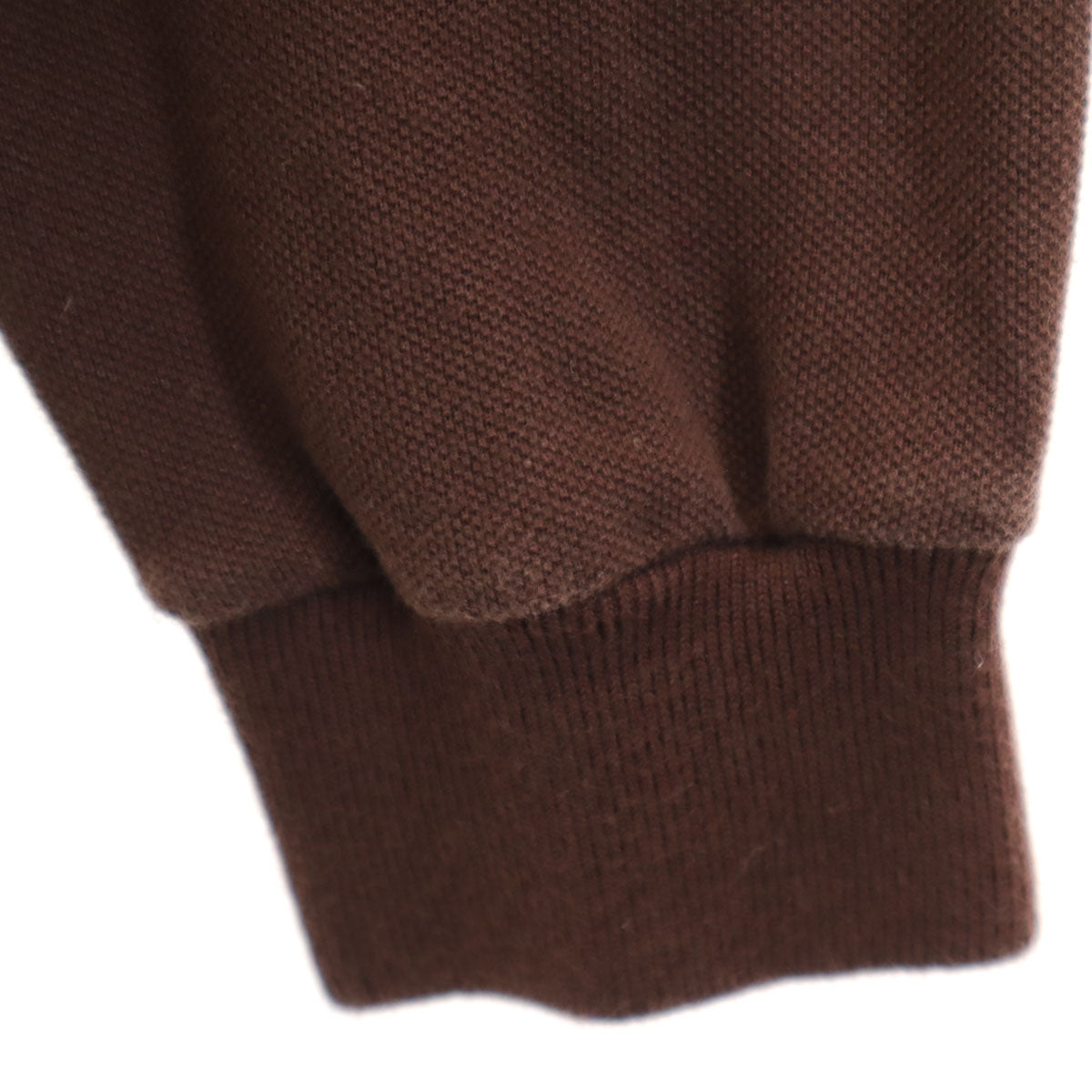 Burberrys バーバリーズ 90s 日本製 オールド 長袖 ポロシャツ L ブラウン 三陽商会 鹿の子 レディース