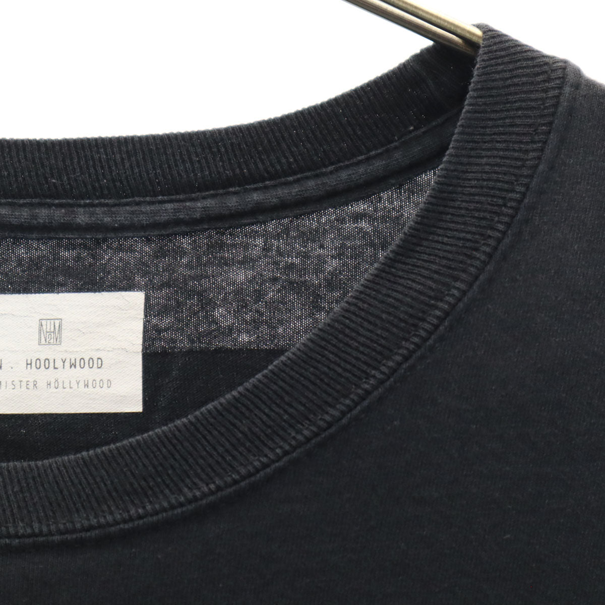 N.HOOLYWOOD エヌハリウッド バックロゴ 長袖 Tシャツ 40 ブラック ロンT ミスターハリウッド メンズ