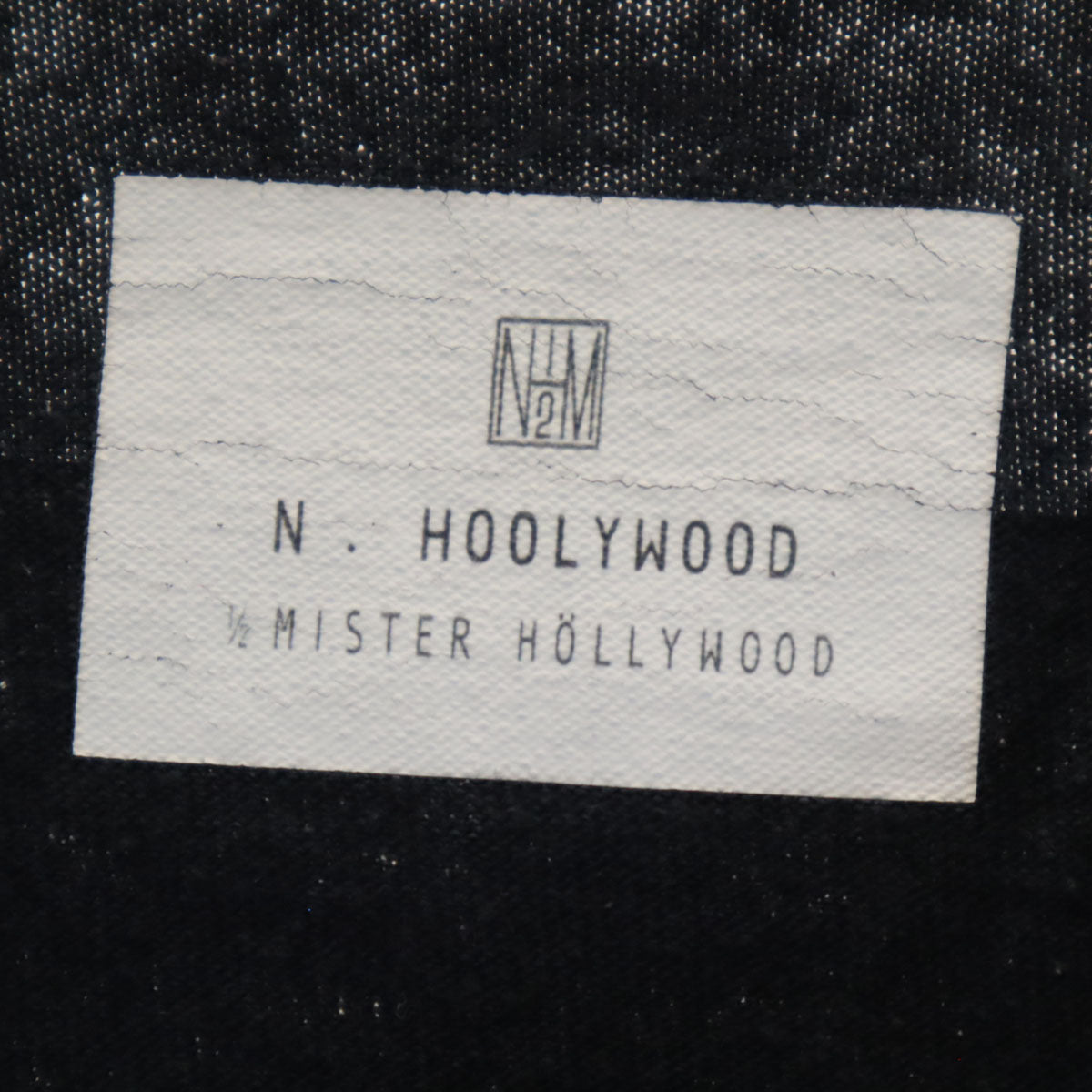 N.HOOLYWOOD エヌハリウッド バックロゴ 長袖 Tシャツ 40 ブラック ロンT ミスターハリウッド メンズ